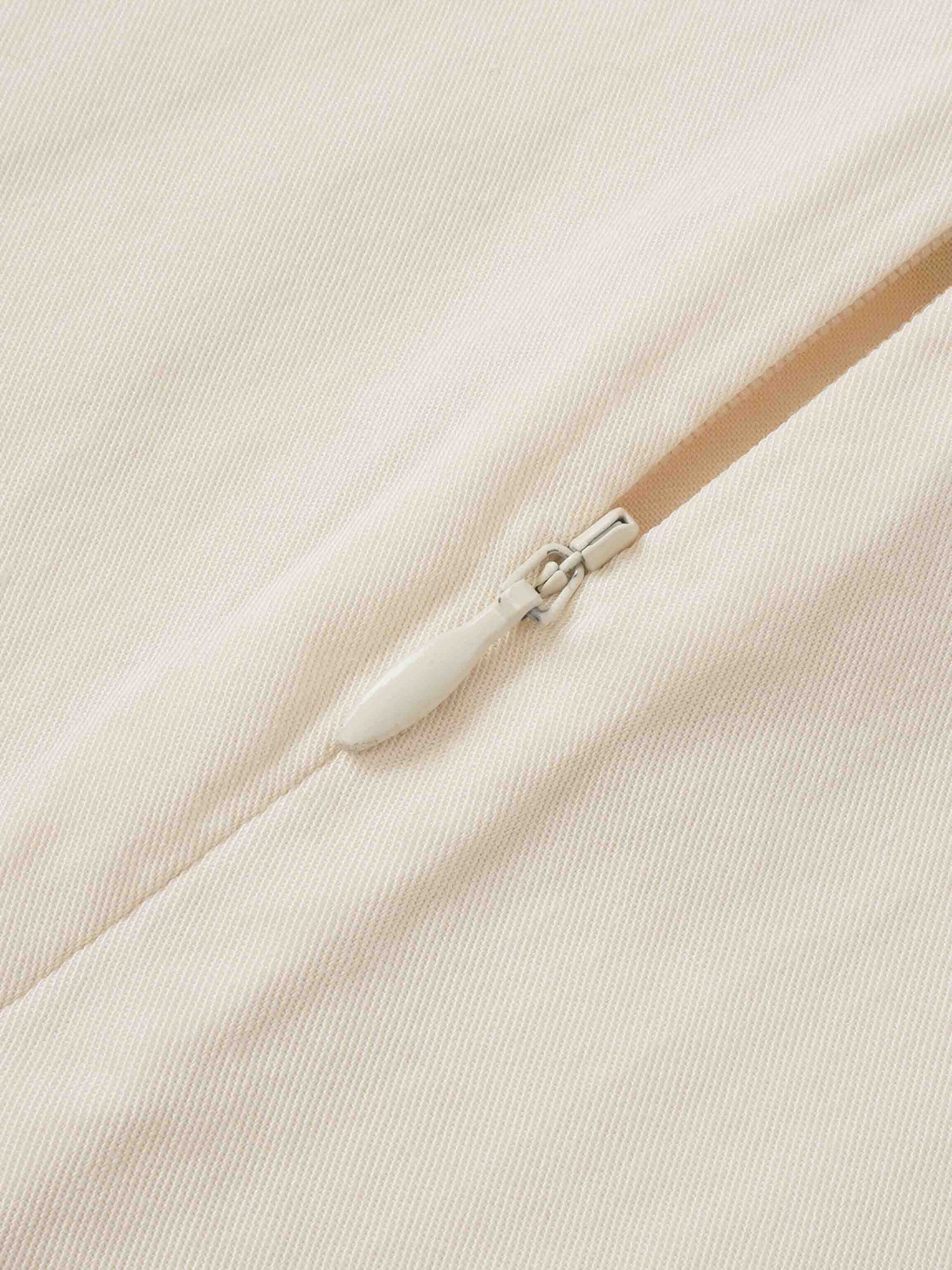 Velvet Trim Blouse - Cream