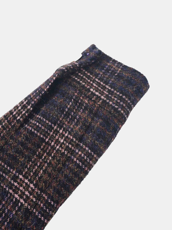Plaid Crop Bomber Jacket - Pink Plaid