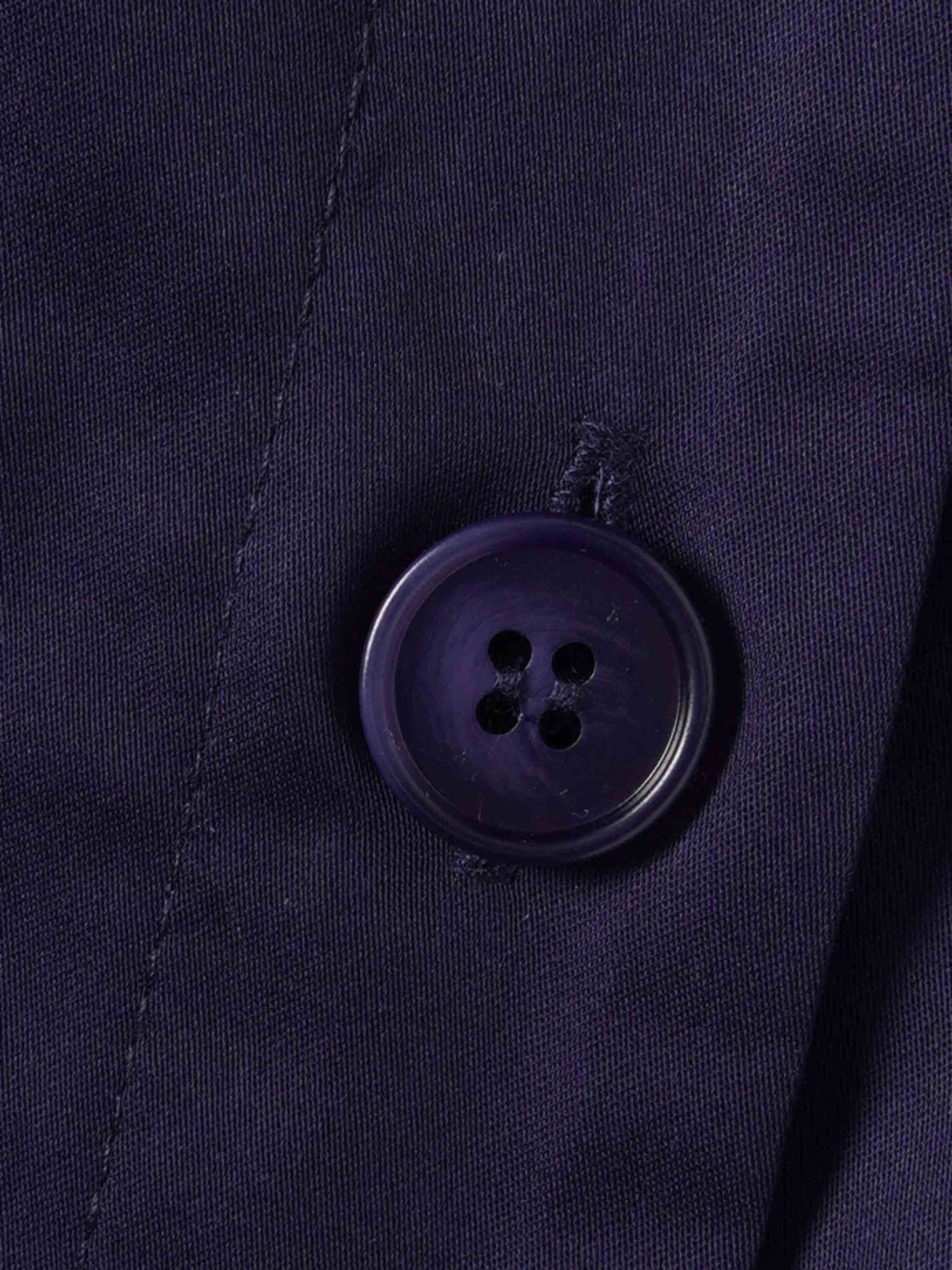 Button Down Belted Jumper-Navy