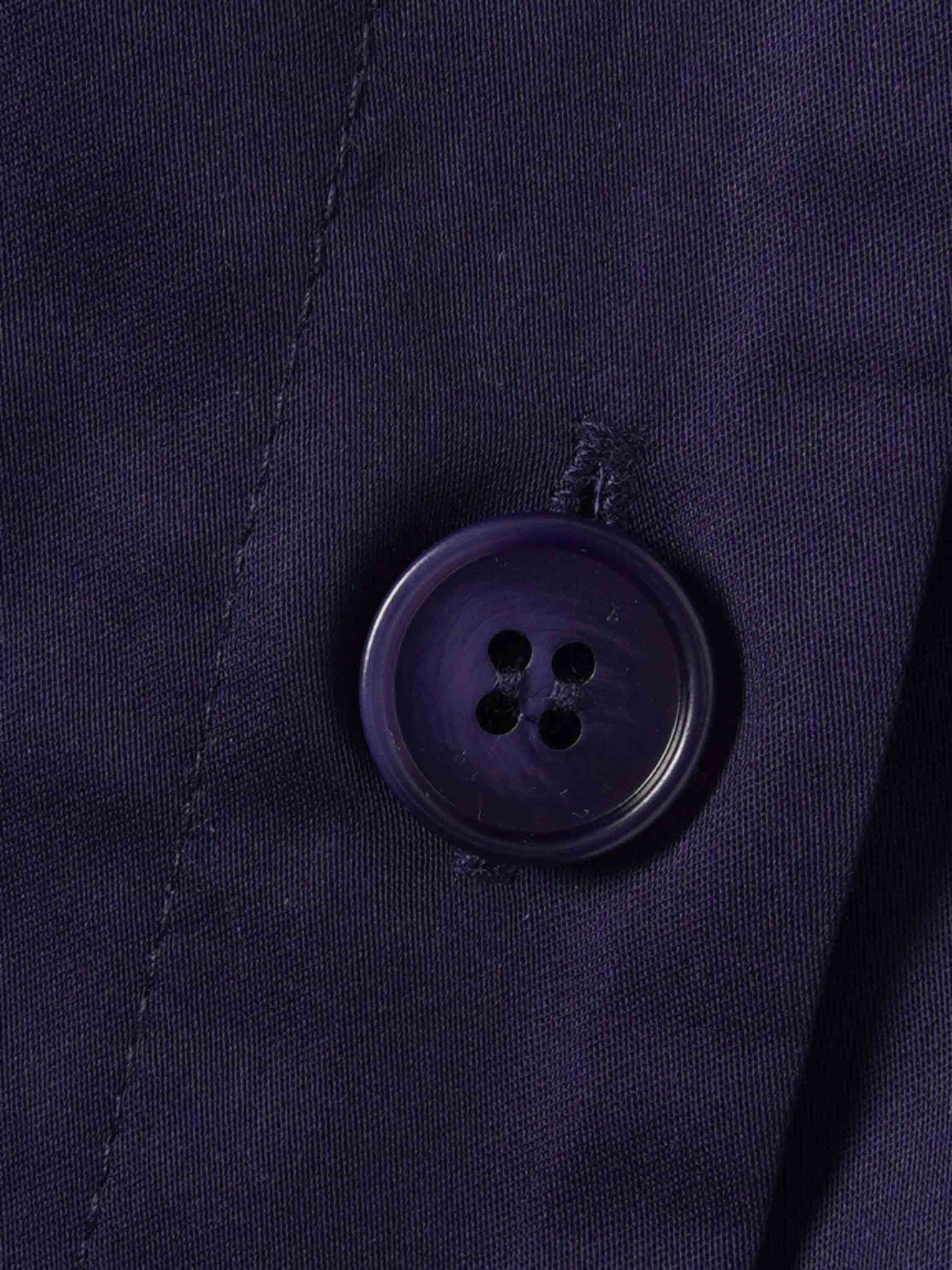 Button Down Belted Jumper-Navy