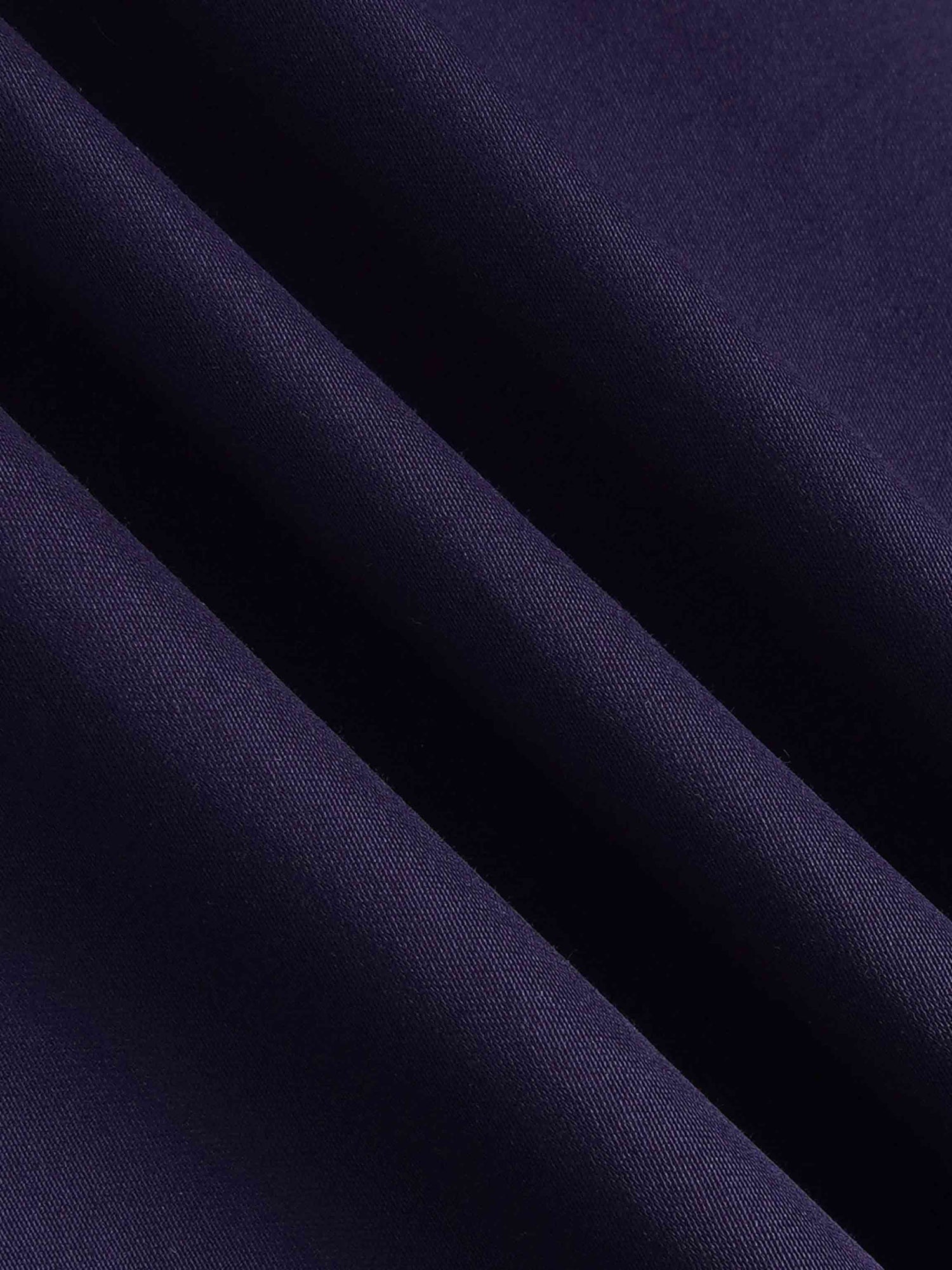 Button Down Belted Jumper-Navy