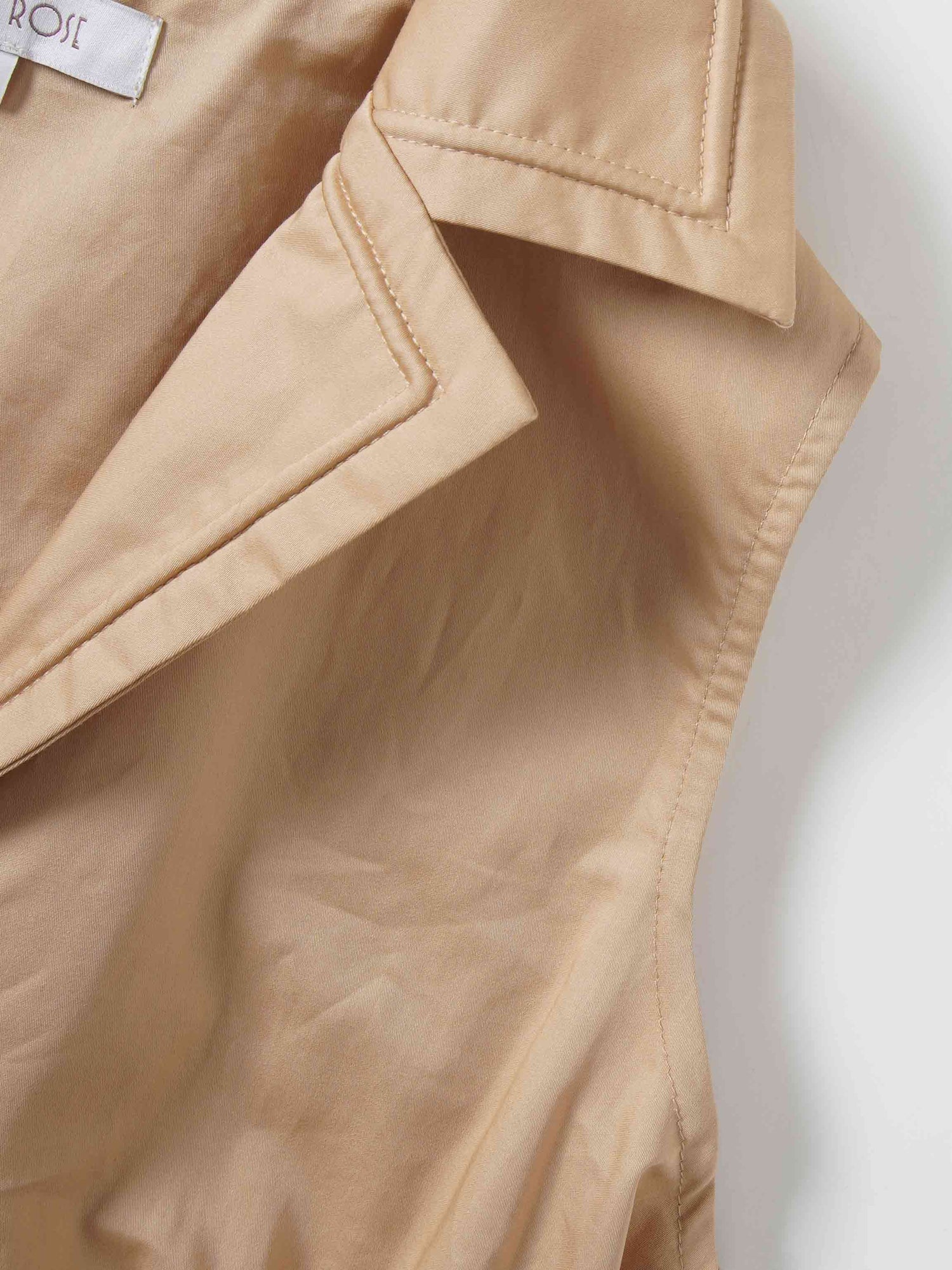 Button Down Belted Jumper-Sand