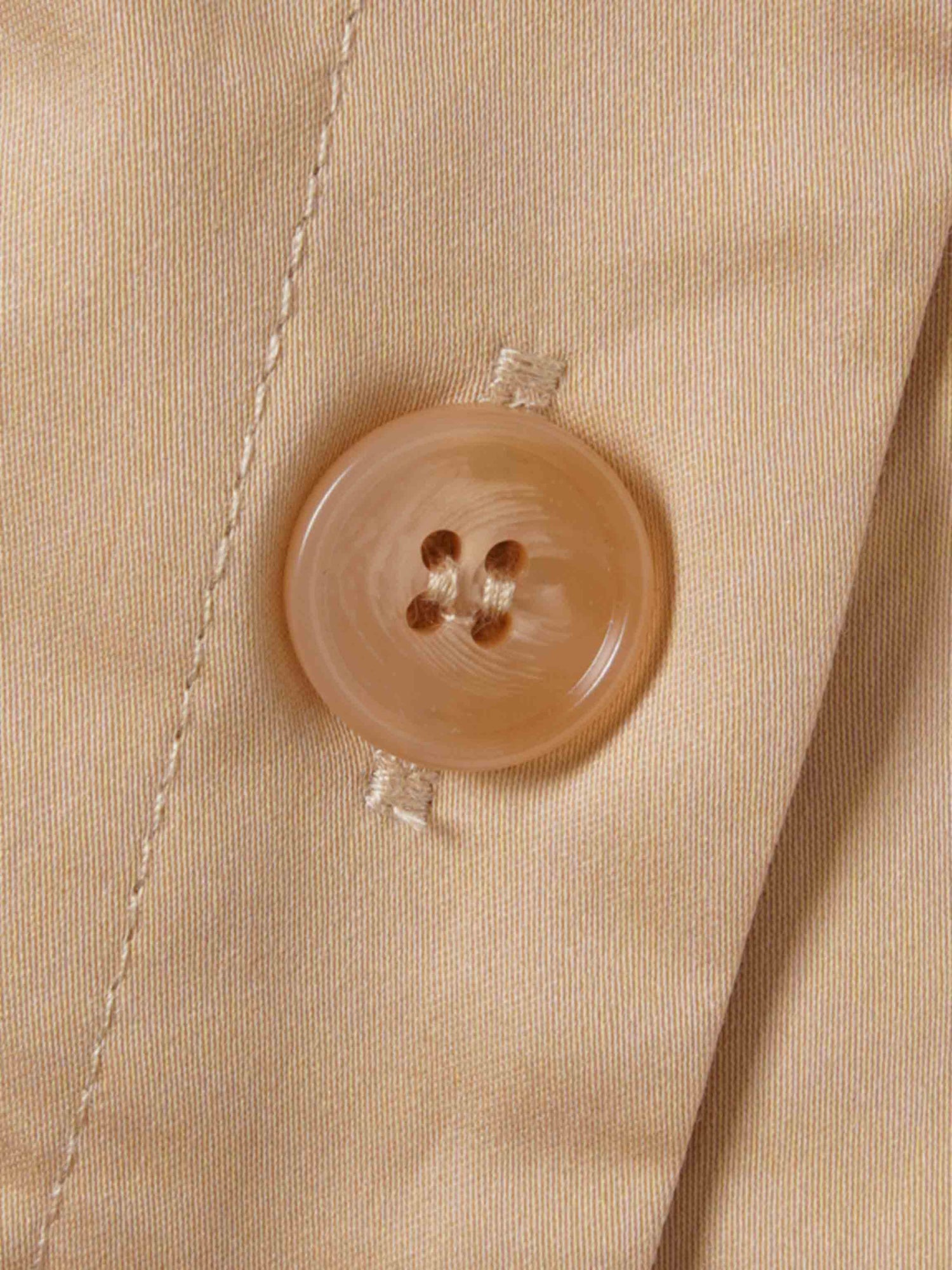 Button Down Belted Jumper-Sand