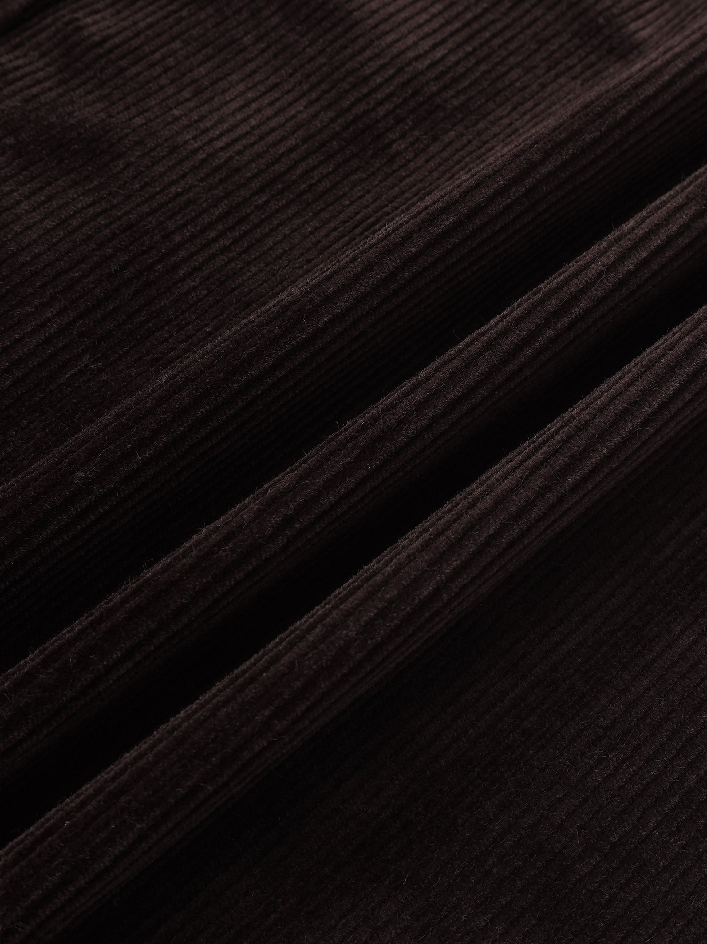 Snap Down Corduroy Skirt - Cement