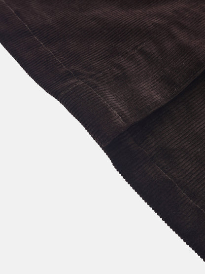 Snap Down Corduroy Skirt - Cement