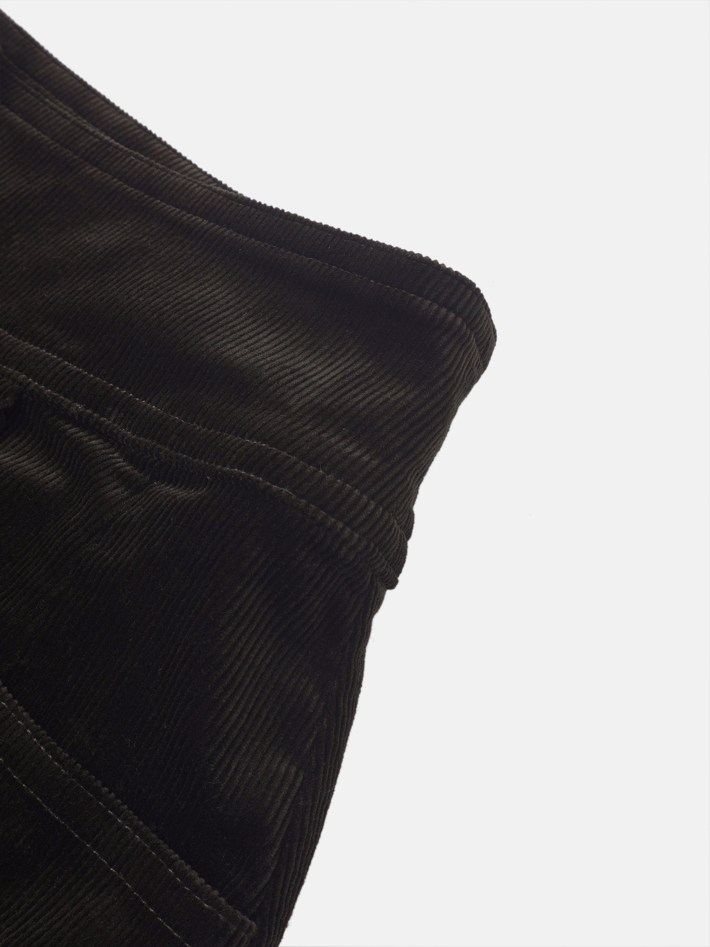 Snap Down Corduroy Skirt - Green