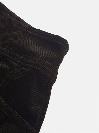 Snap Down Corduroy Skirt - Green