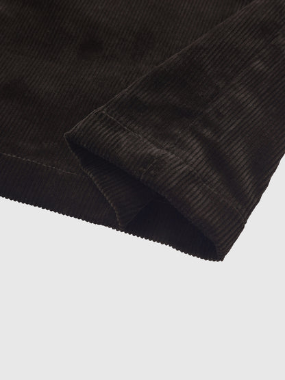 Snap Down Corduroy Skirt - Green
