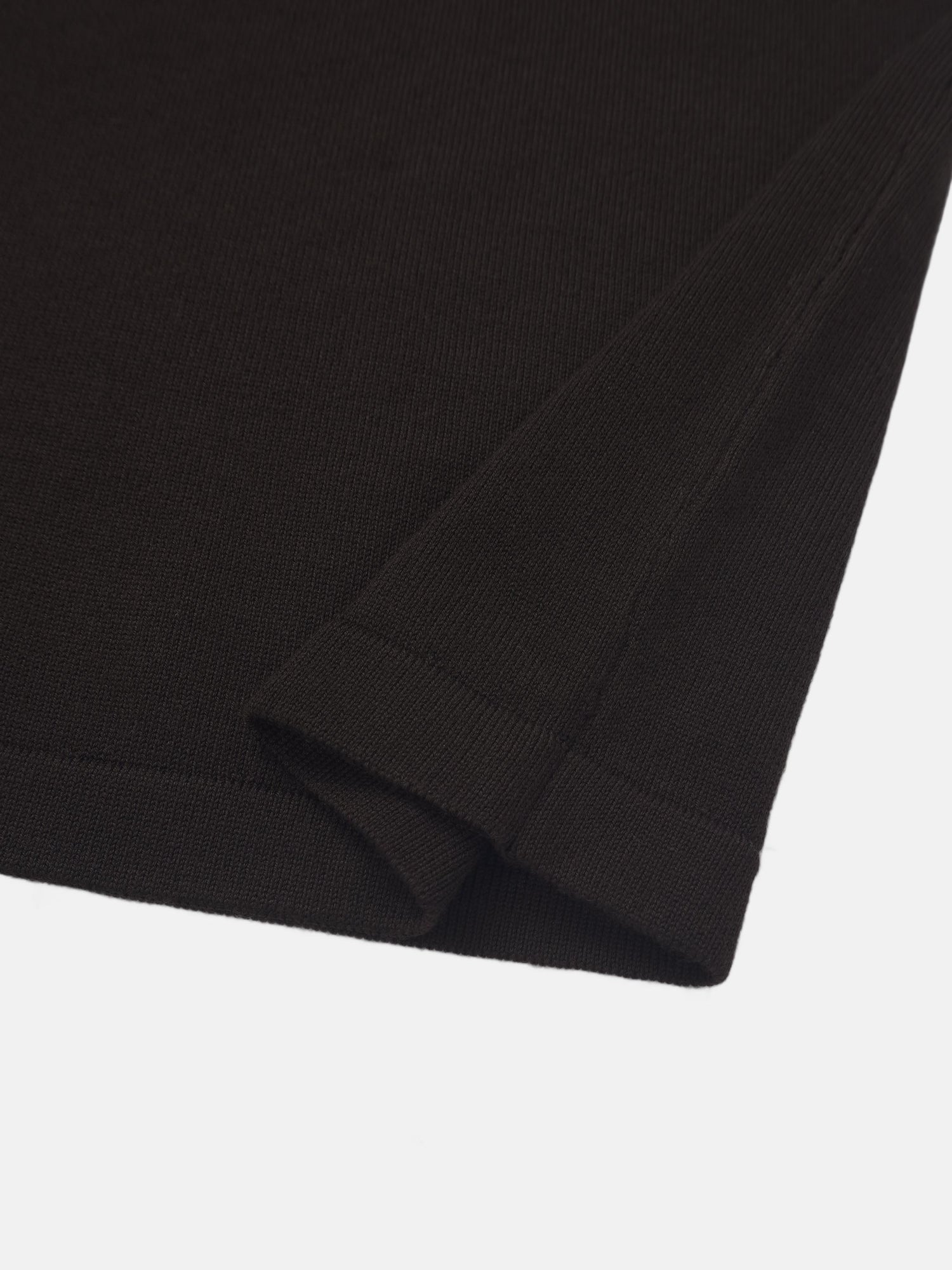 Asymmetrical Button Collar Sweater - Chocolate Brown
