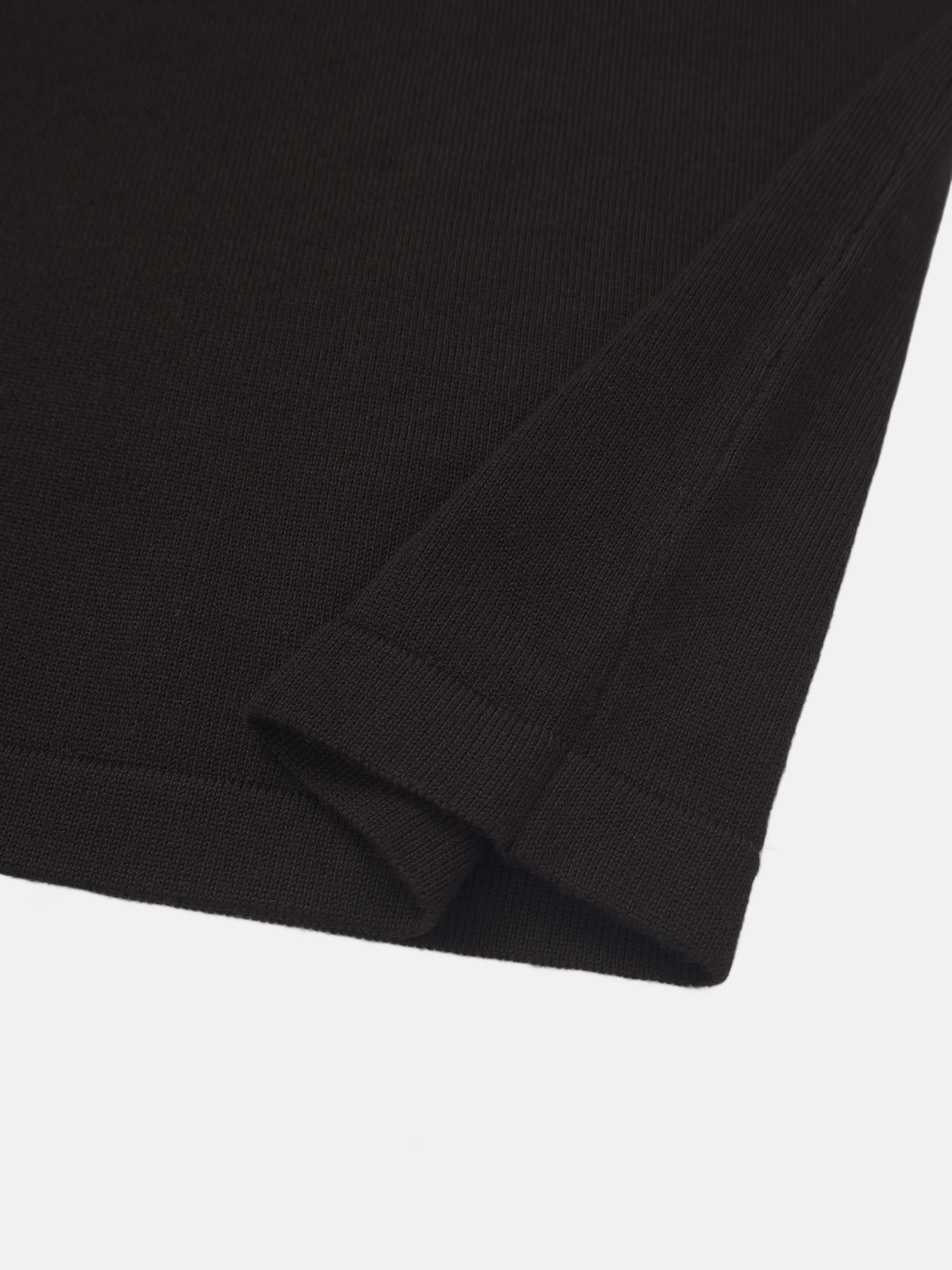 Asymmetrical Button Collar Sweater - Chocolate Brown