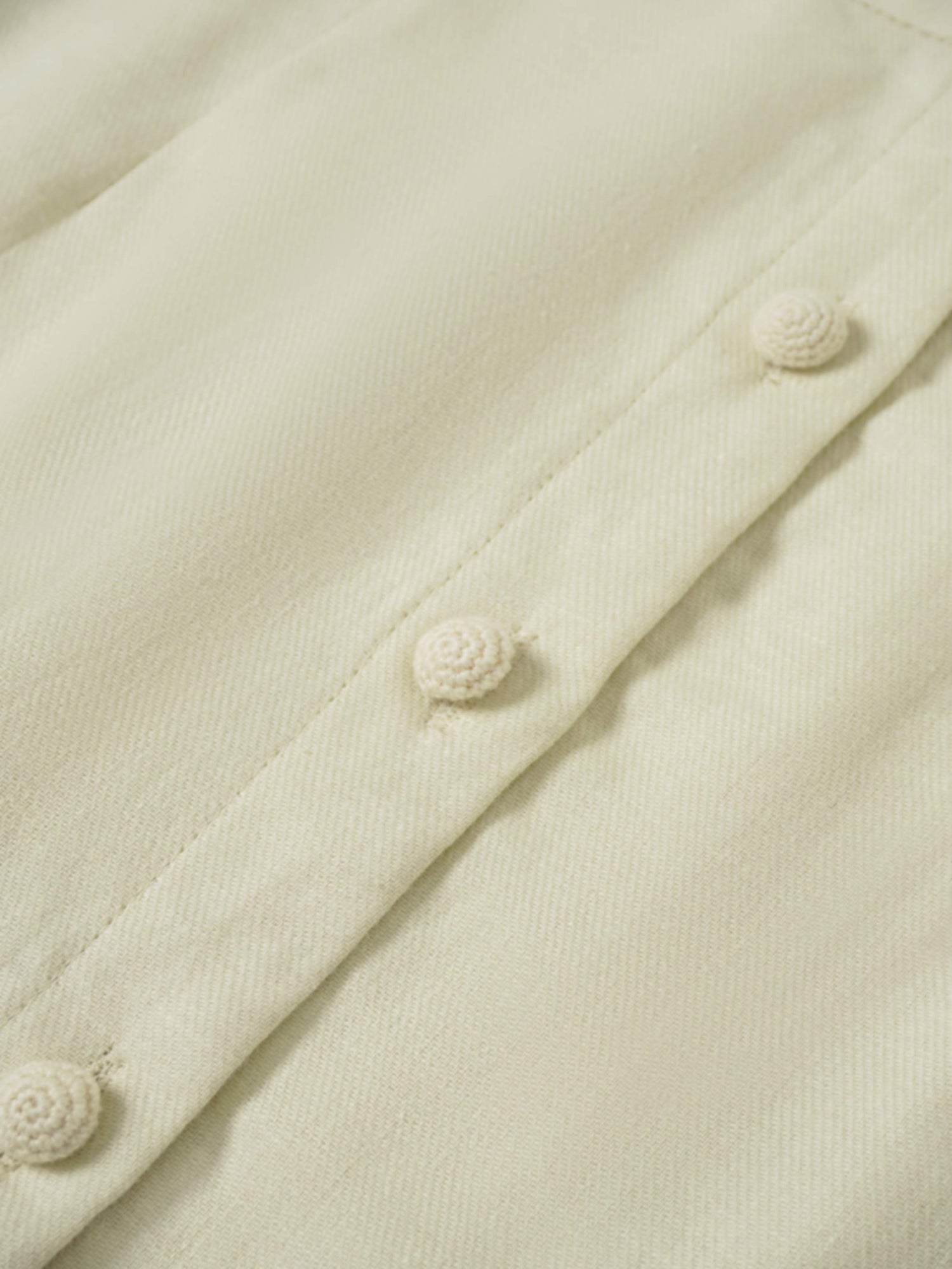 Straight Button Down Maxi Skirt-Cream 27 inch