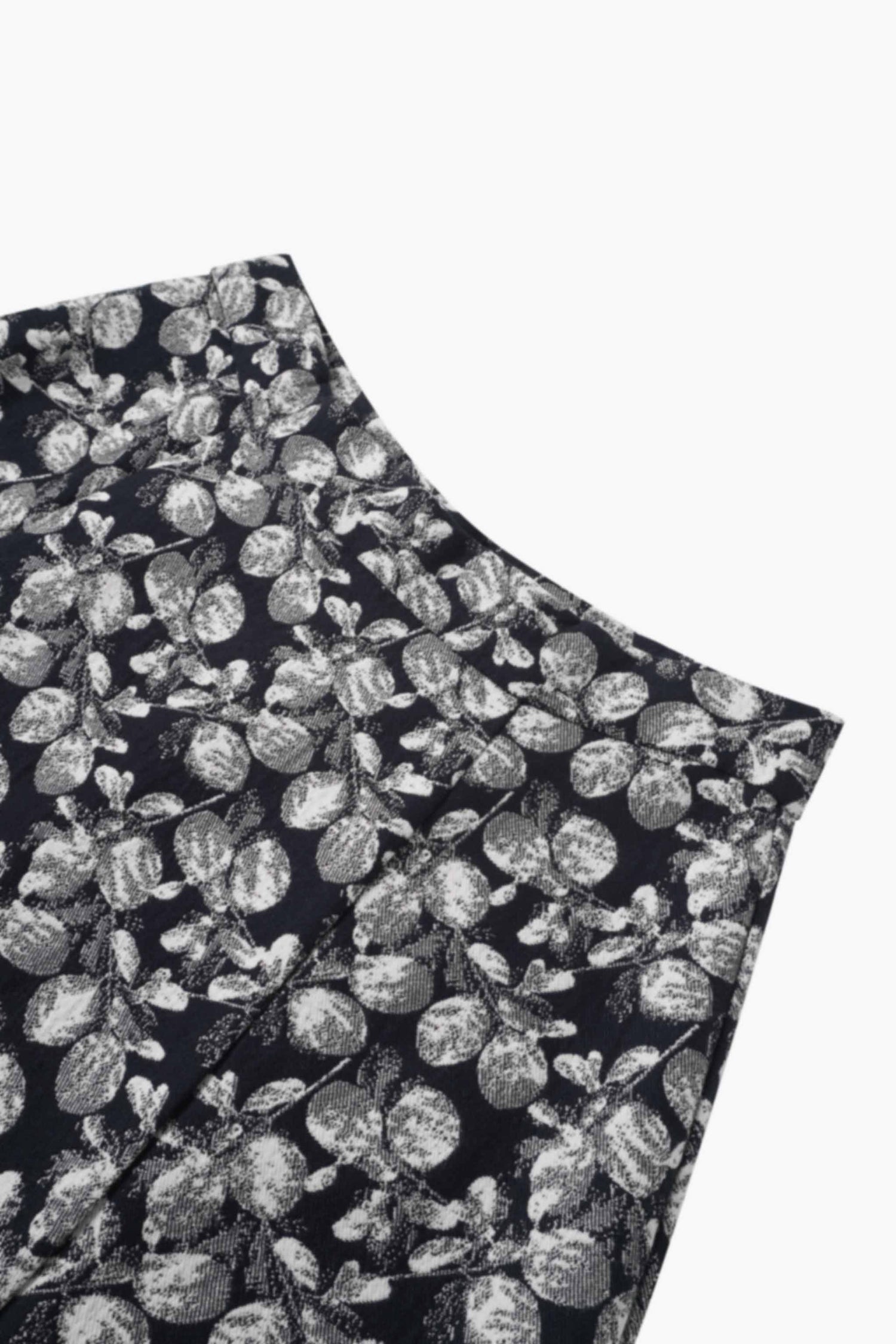 The Olivia Skirt-Black/White Floral