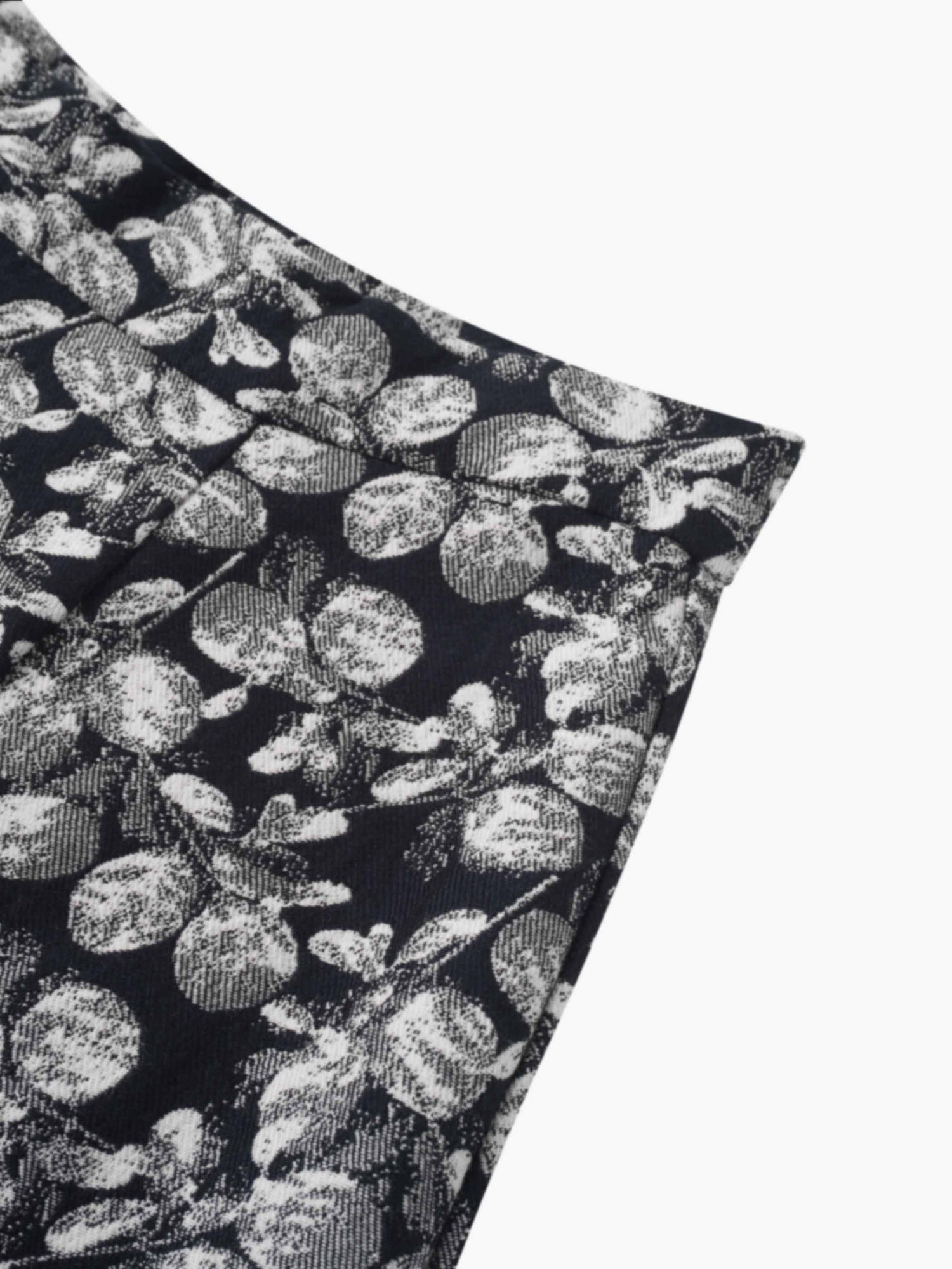 The Olivia Skirt-Black/White Floral