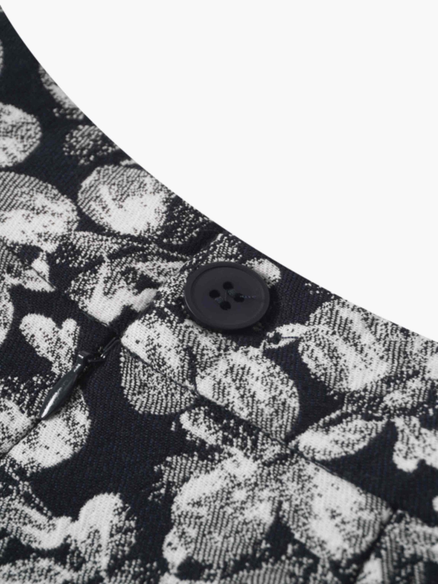 The Olivia Skirt-Black/White Floral