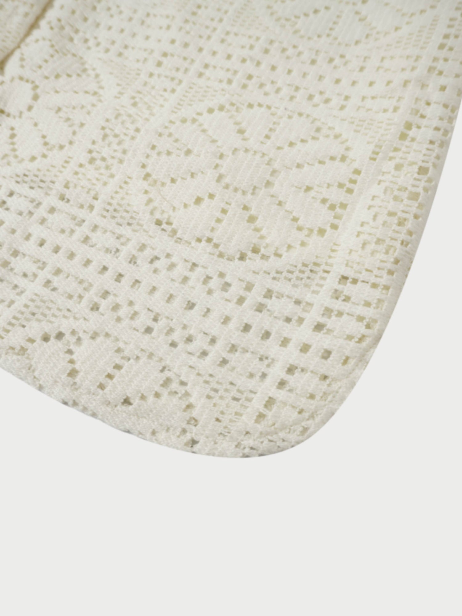 Lace Cutout Shirtdress-Cream