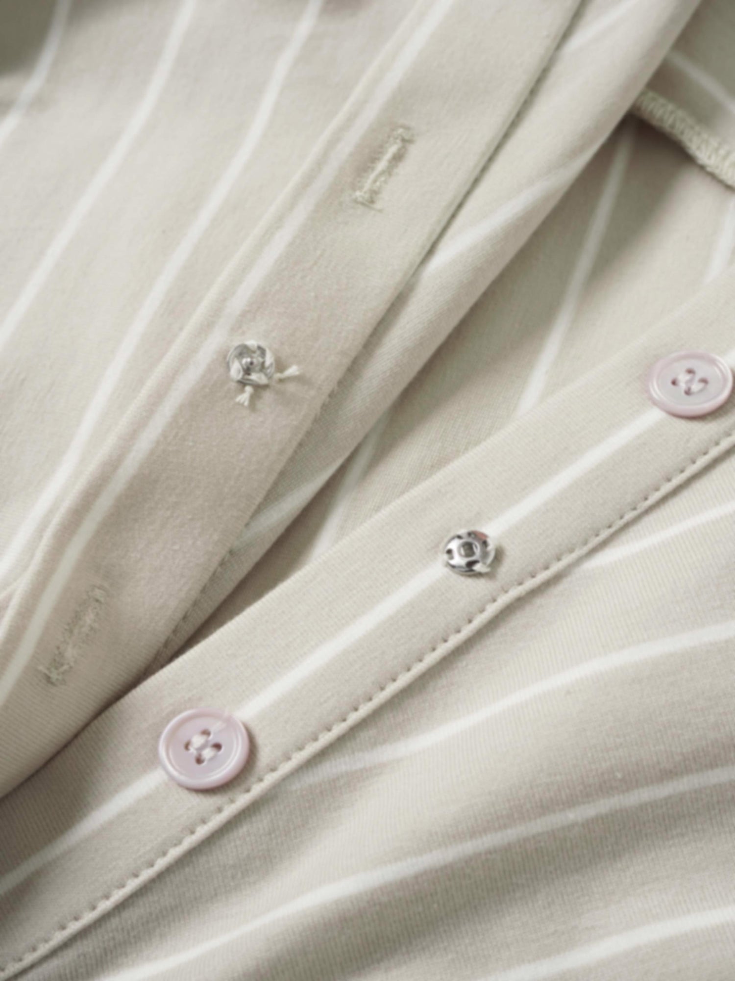 Side Shirred T-shirt Dress-Tan/White