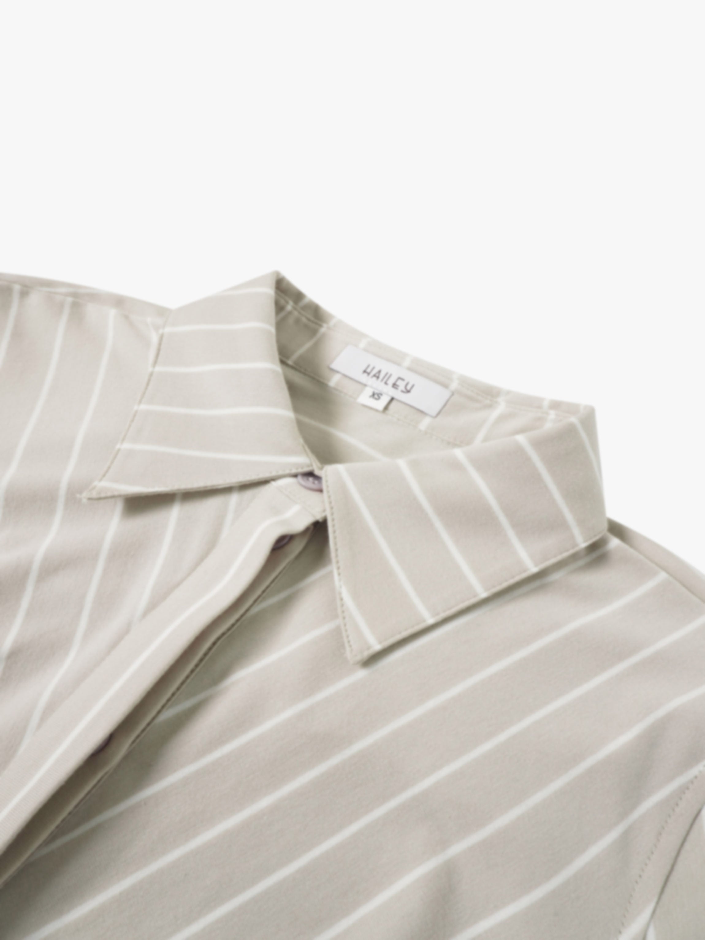 Side Shirred T-shirt Dress-Tan/White