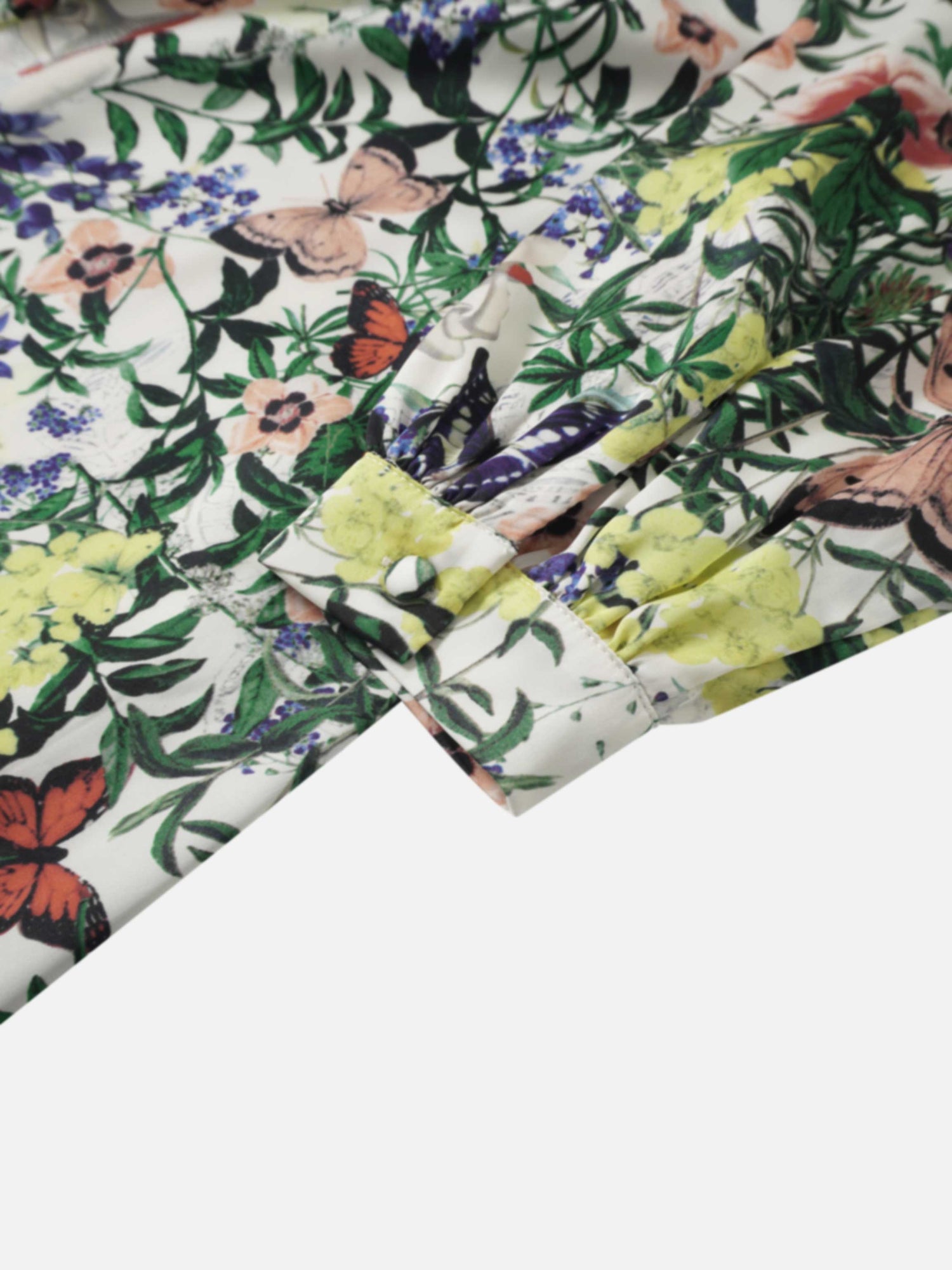 High Low Belted Dress-Garden