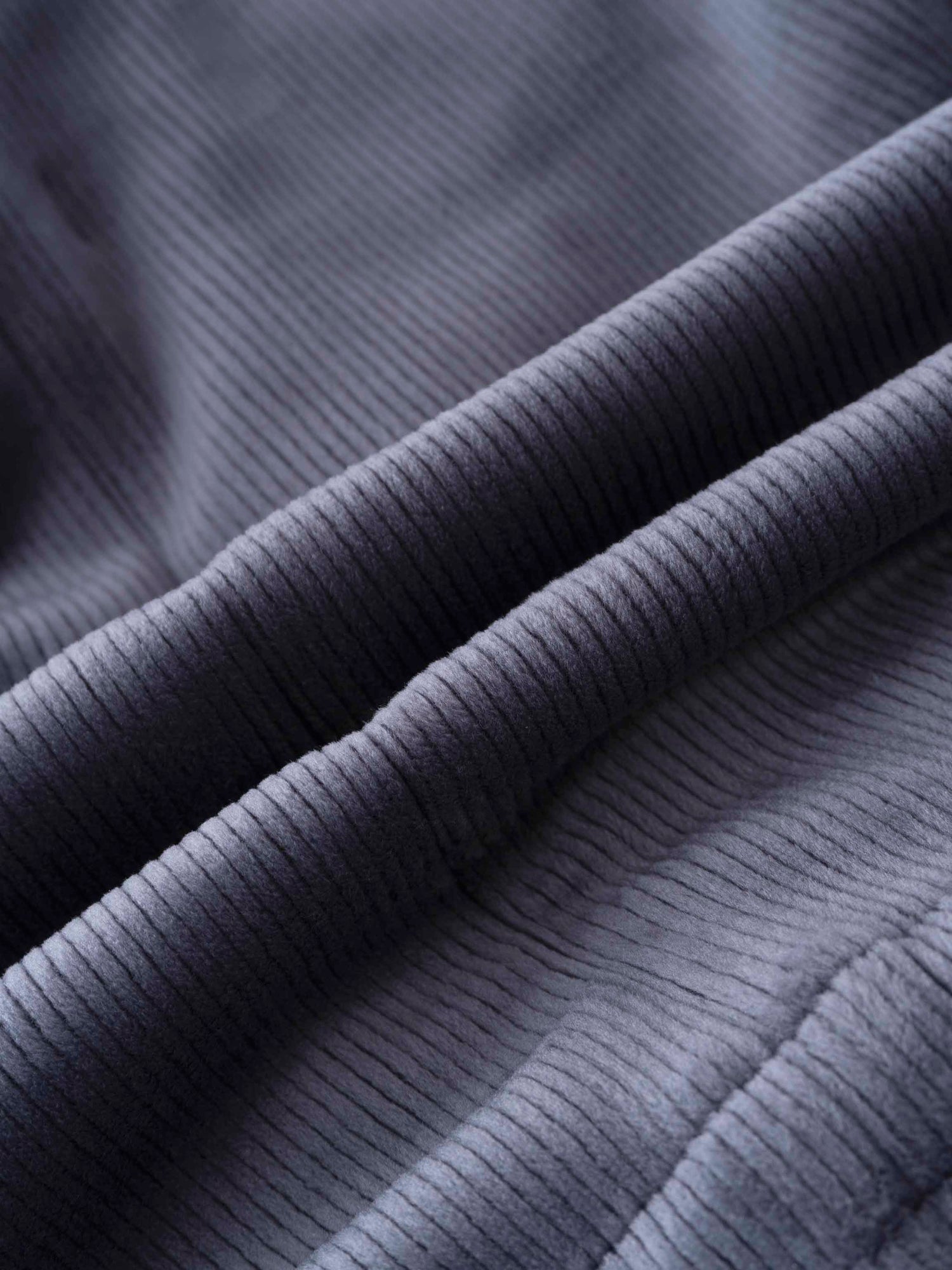Velour Ribbed Blazer-Grey