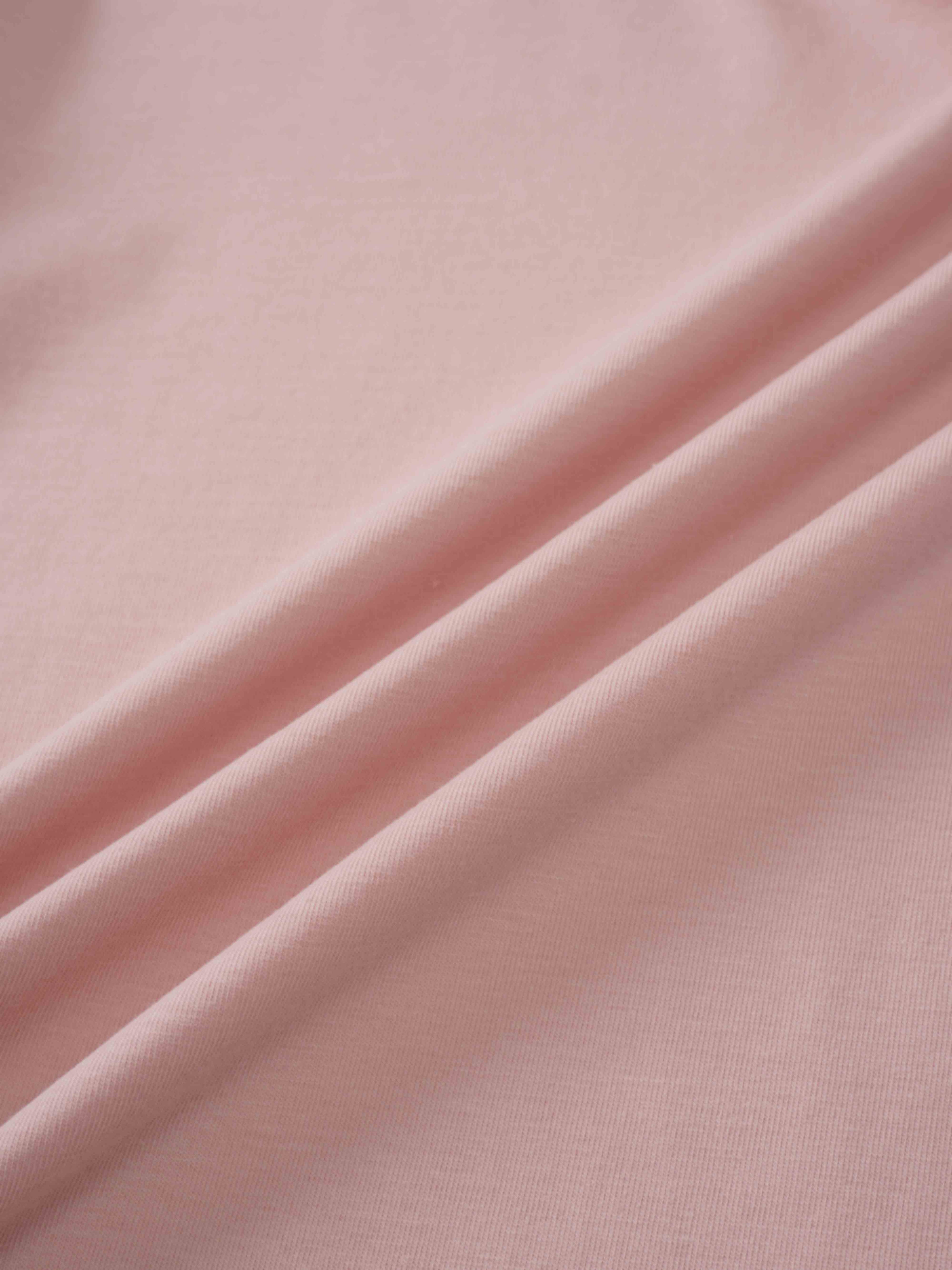 Side Tie T-Shirt-Pink