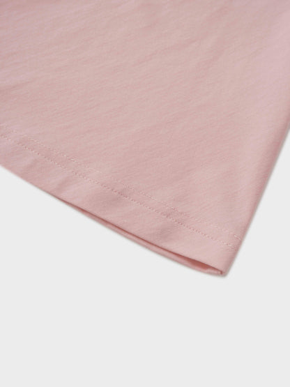 Side Tie T-Shirt-Pink