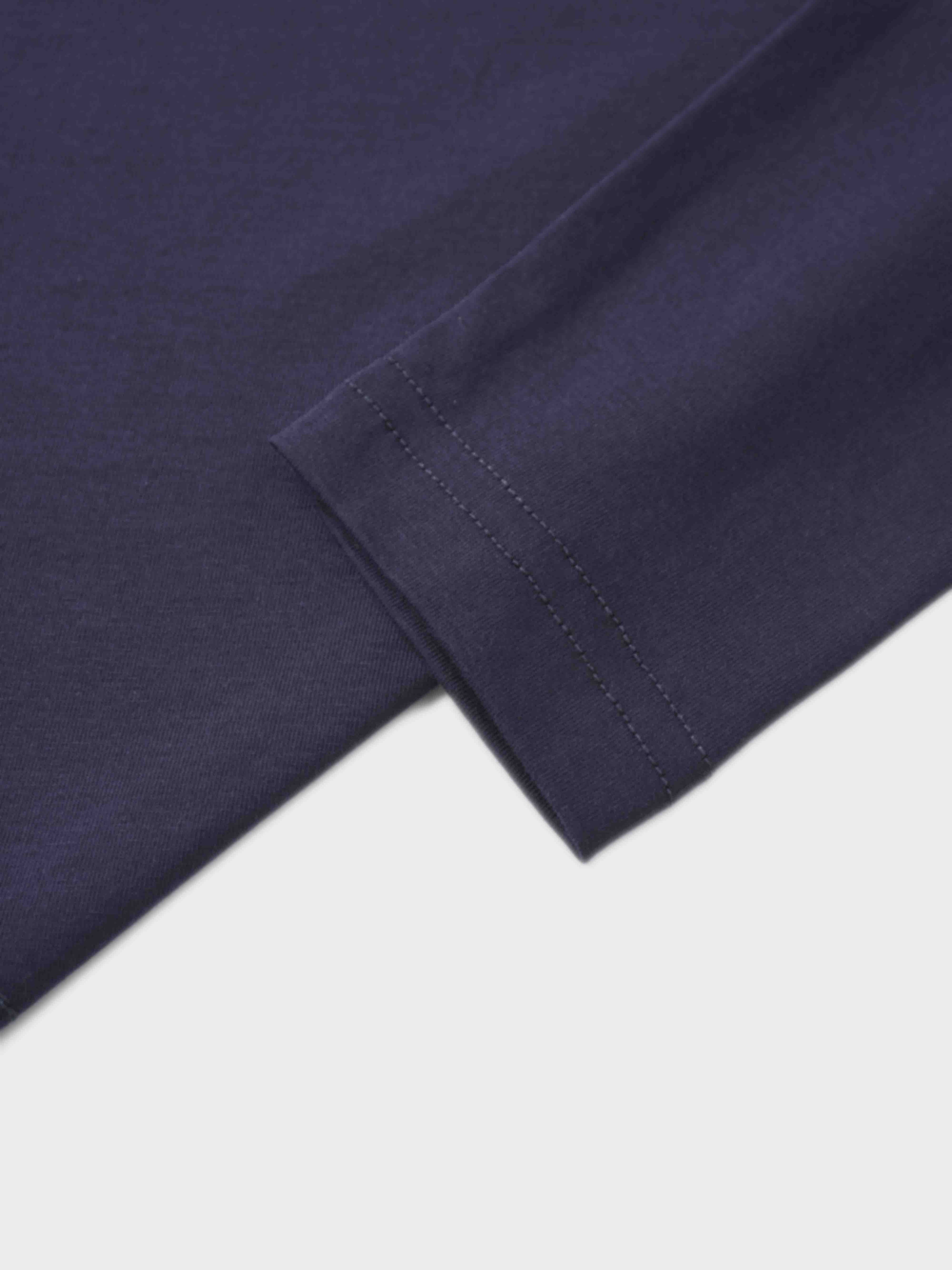 Side Tie T-Shirt-Navy