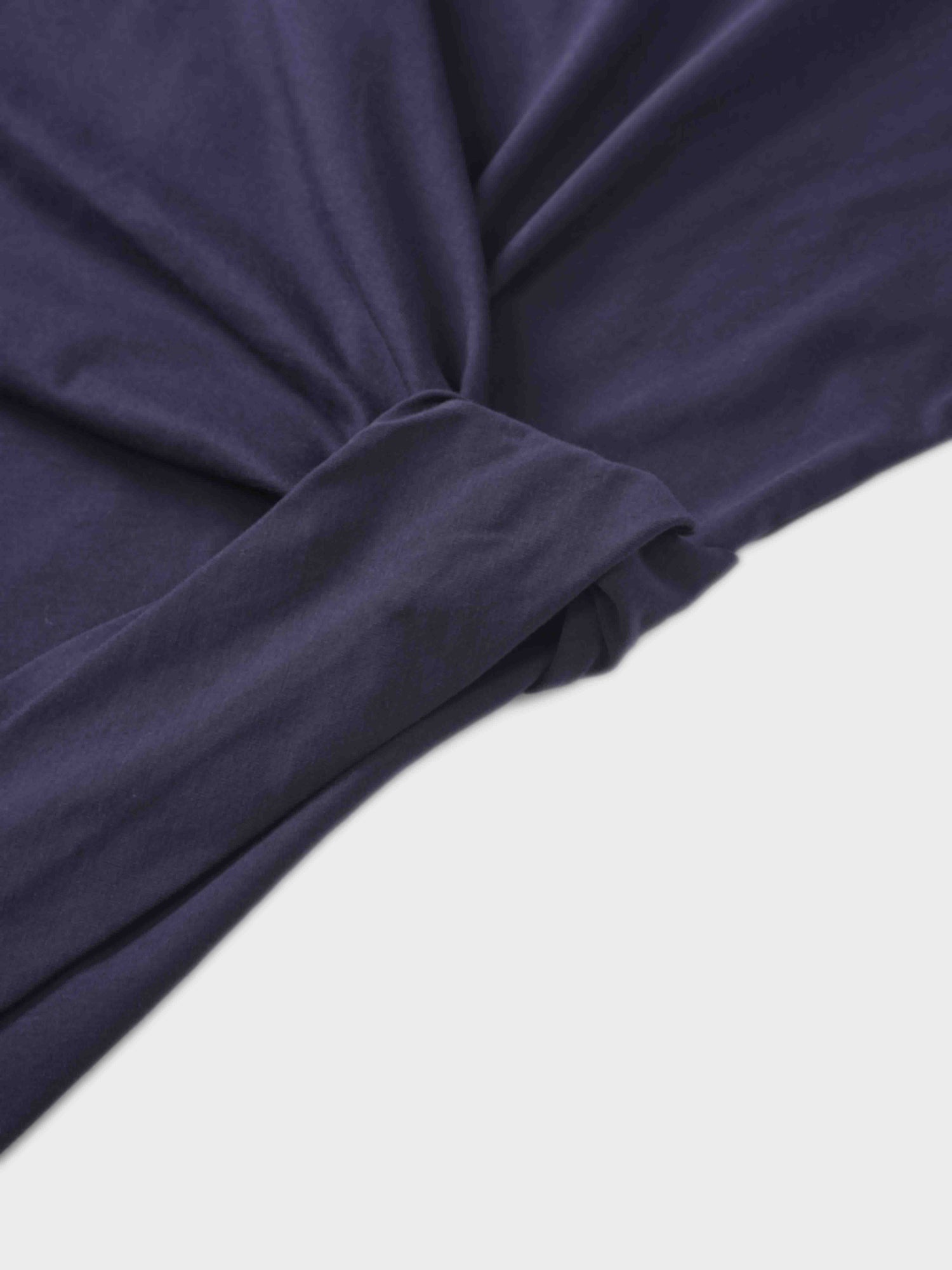 Side Tie T-Shirt-Navy