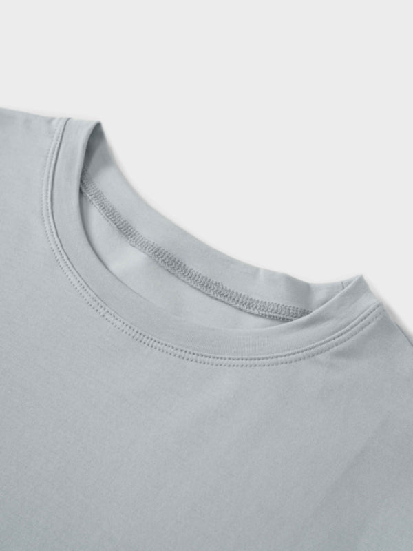Side Tie T-Shirt-Blue