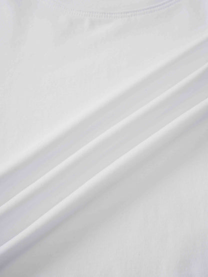 Side Tie T-Shirt-White