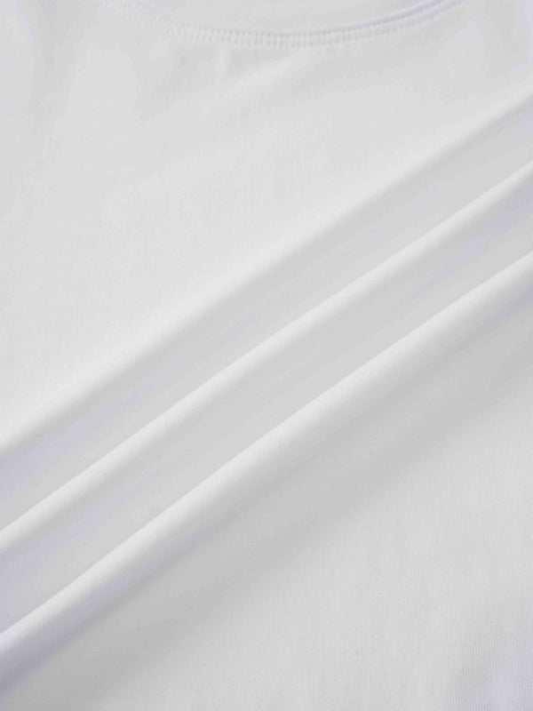 Side Tie T-Shirt-White