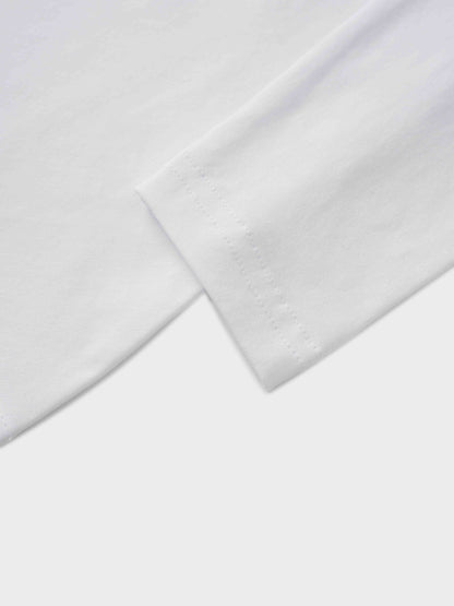 Side Tie T-Shirt-White