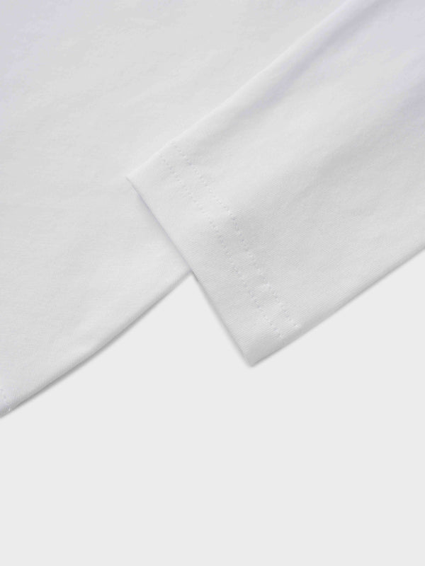 Side Tie T-Shirt-White