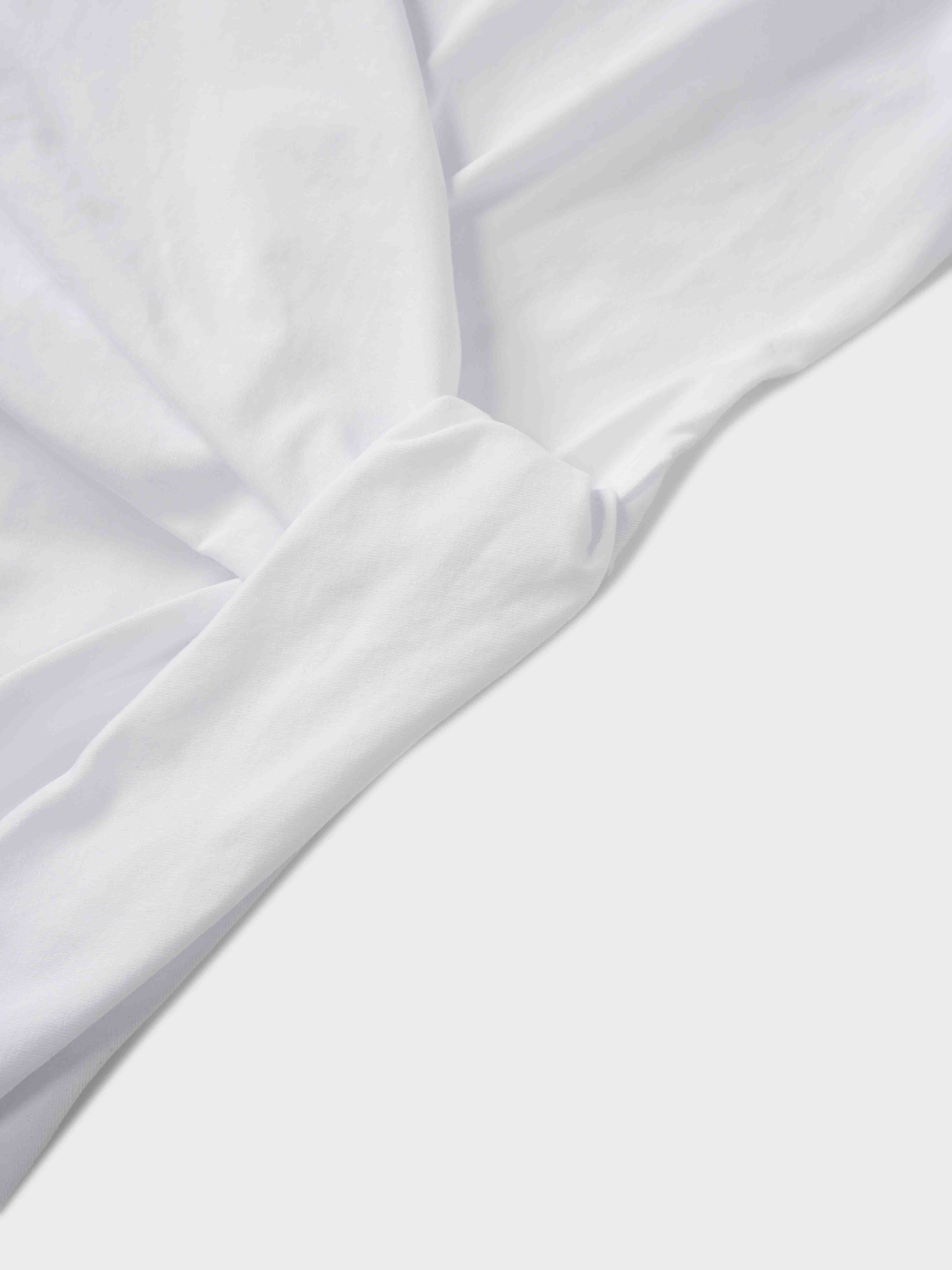 Side Tie T-Shirt-White