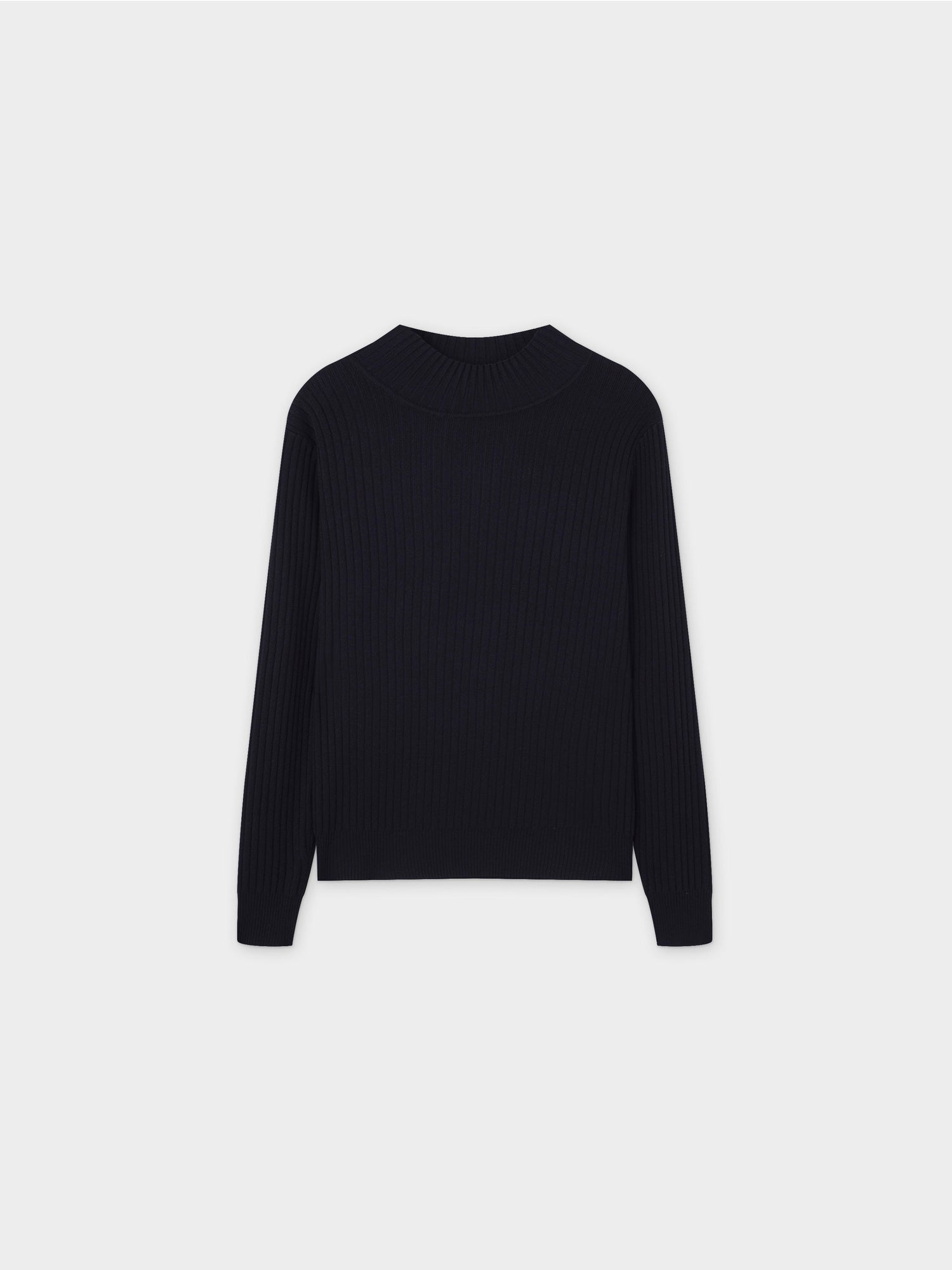 Side Snap Sweater-Black