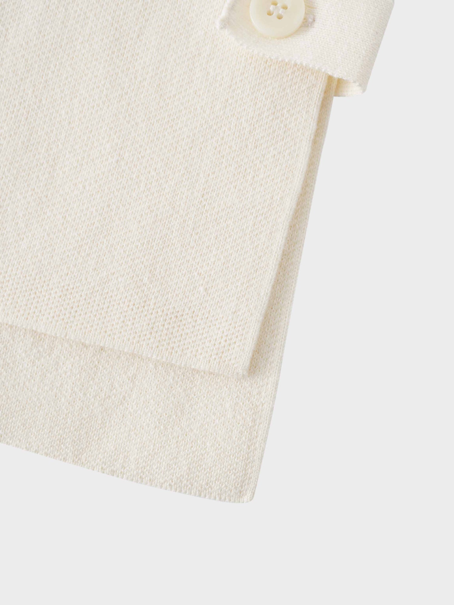 Side Tab Knit Vest-Ivory