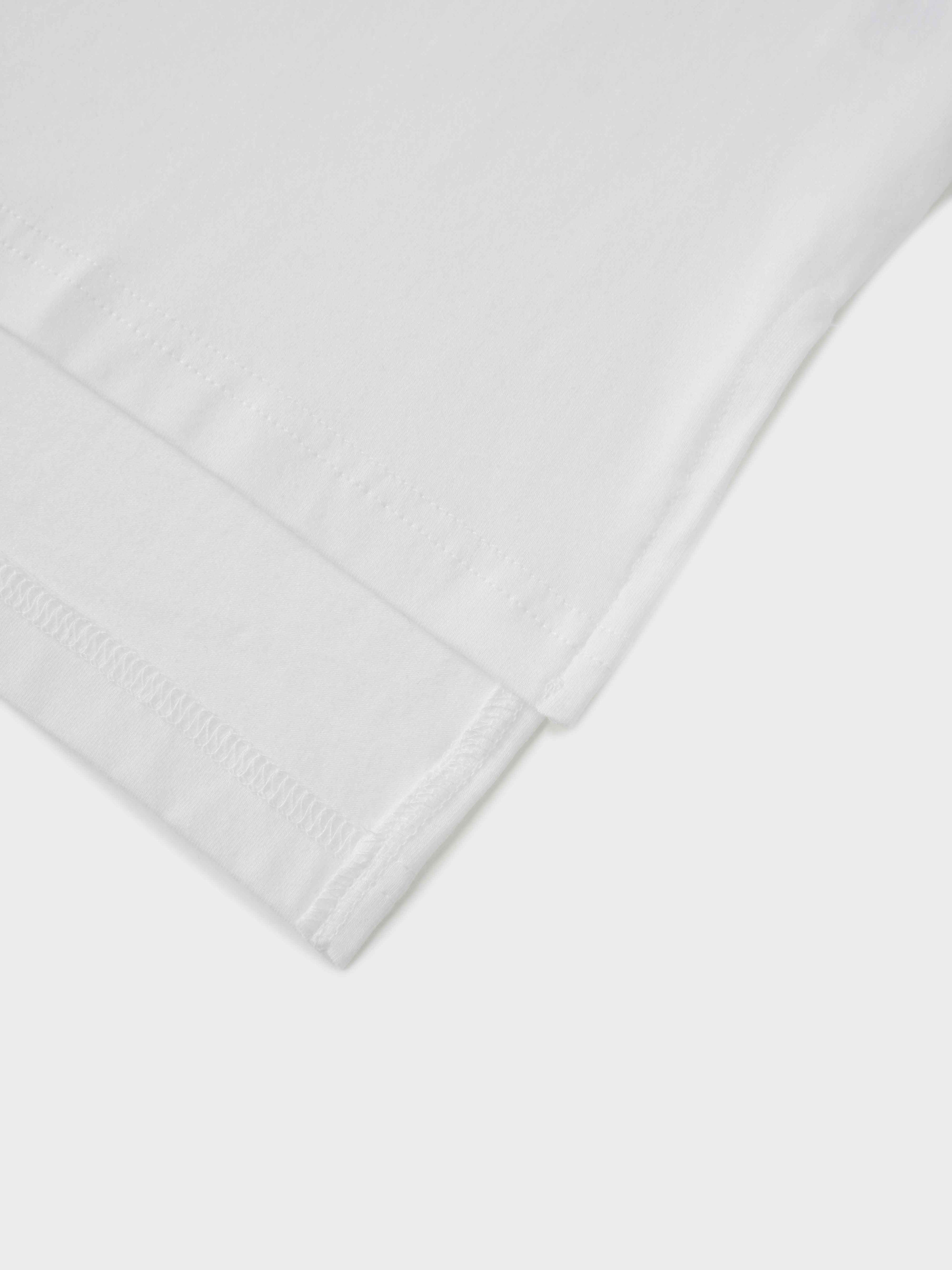 Wide Sleeve Tee-White