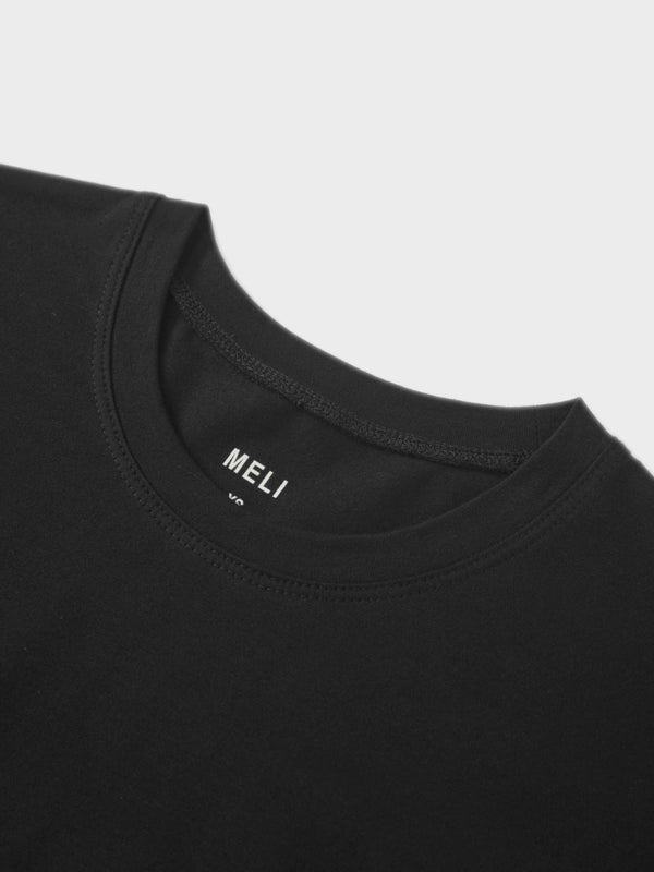 Wide Sleeve Tee-Black