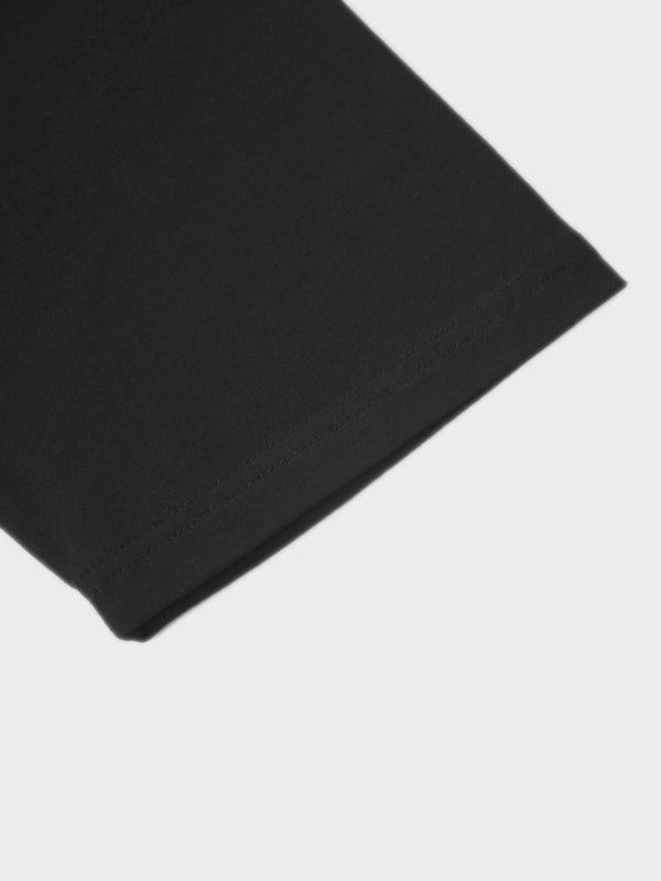 Wide Sleeve Tee-Black
