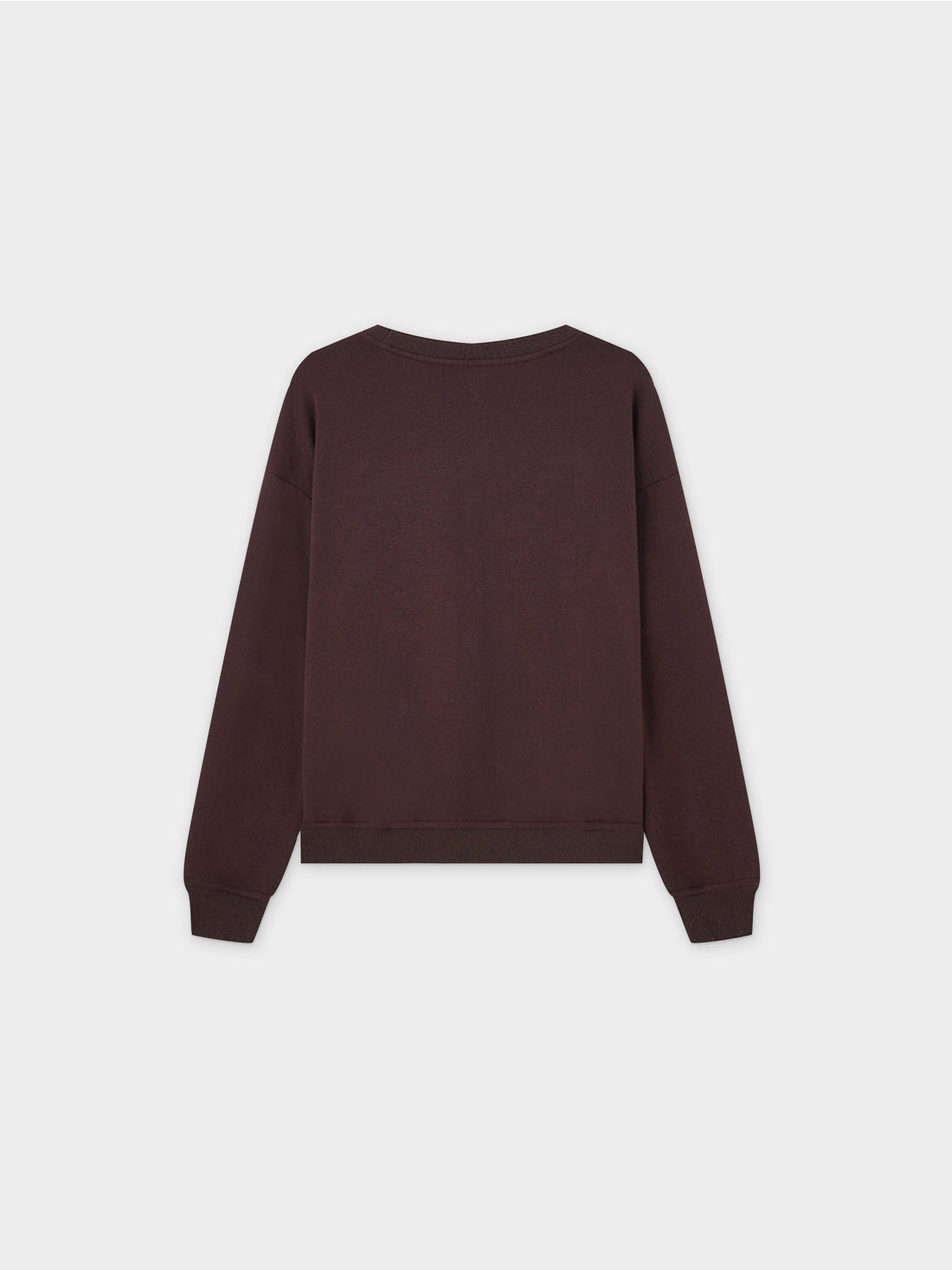 Embroidered Sweatshirt-Brown Crest