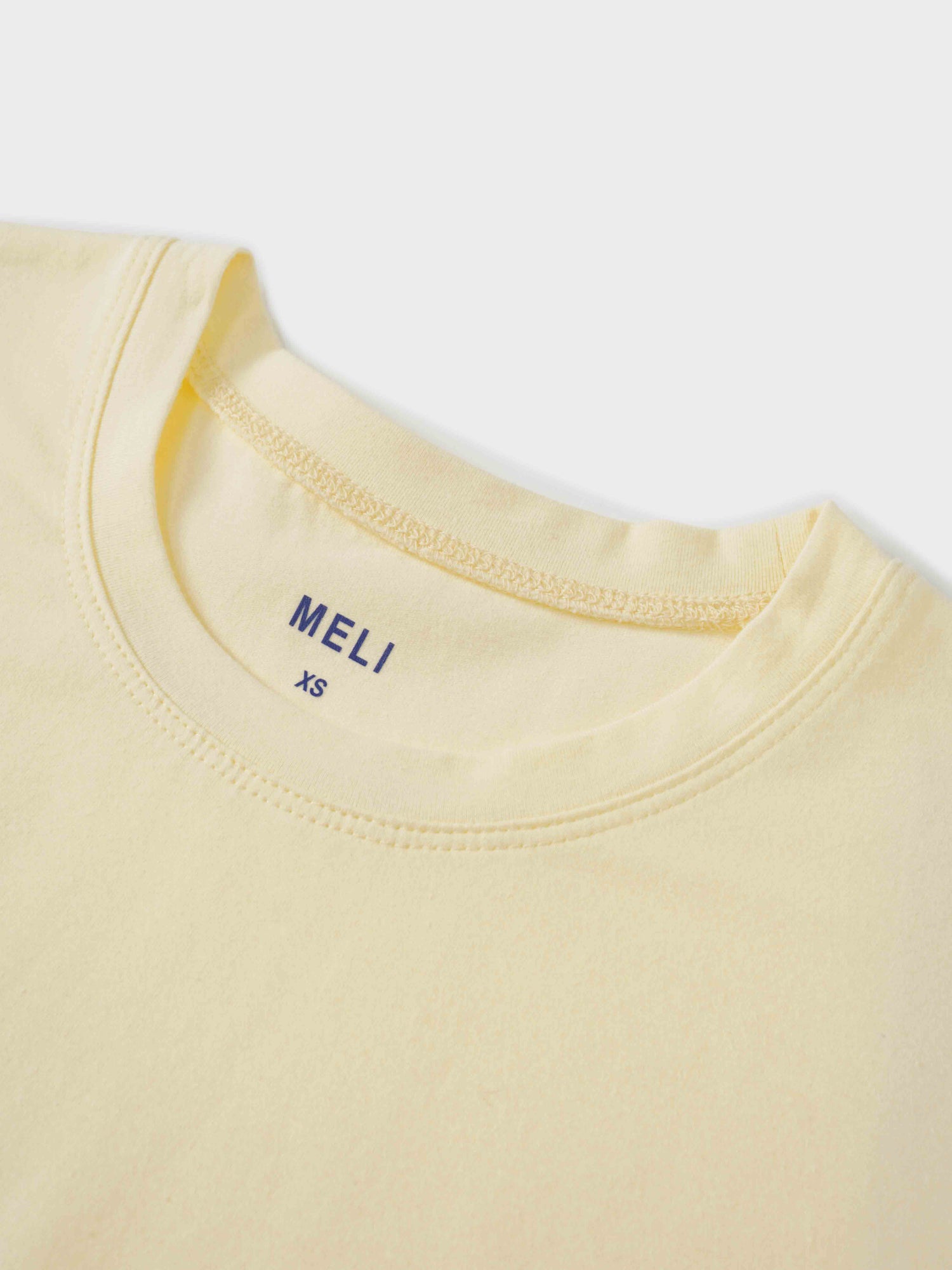 Wide Sleeve Tee-Pale Yellow