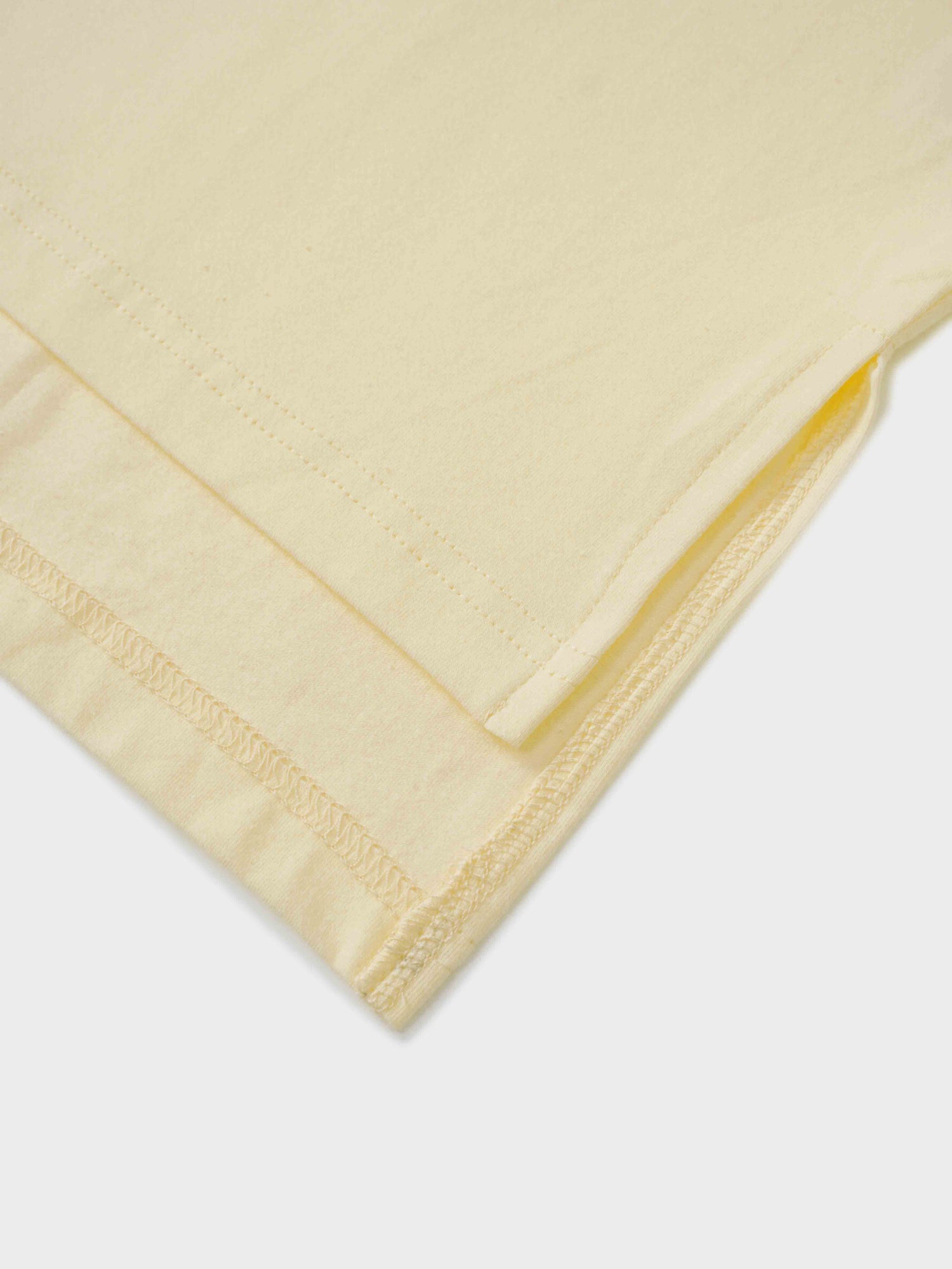 Wide Sleeve Tee-Pale Yellow