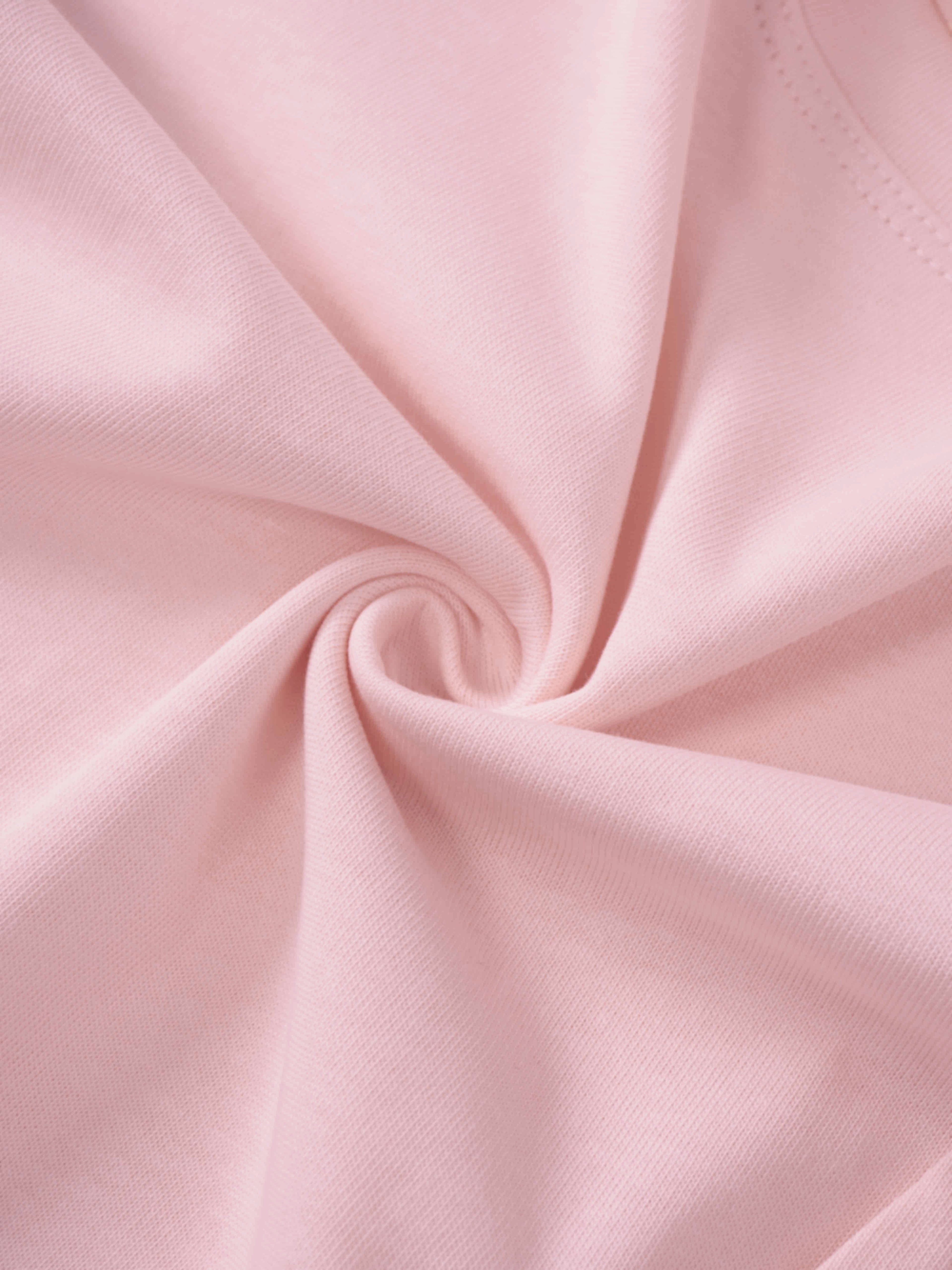 Pleat Seam T-shirt-Pink