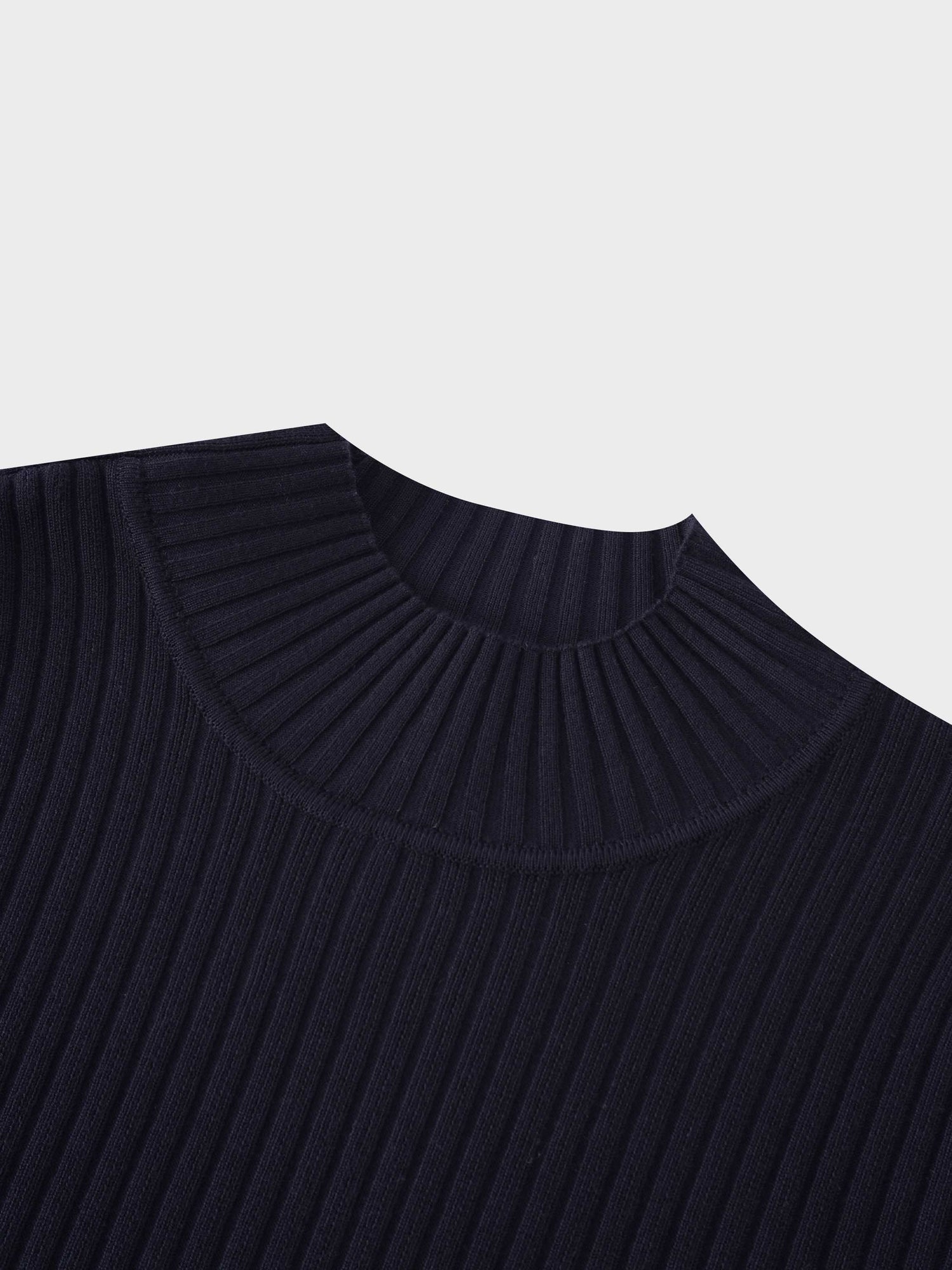 Side Snap Sweater-Black