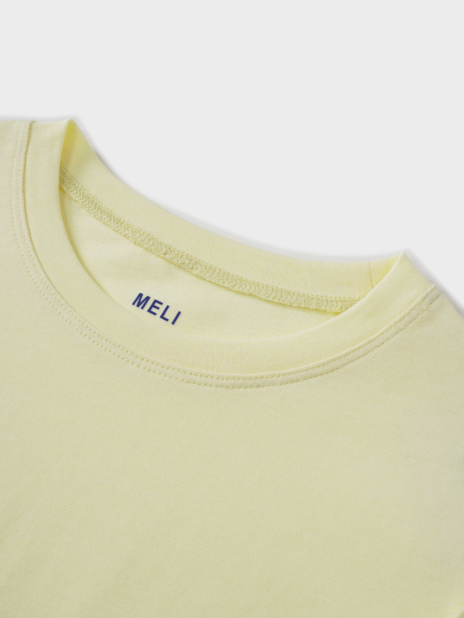 Pleat Seam T-shirt-Butter Yellow