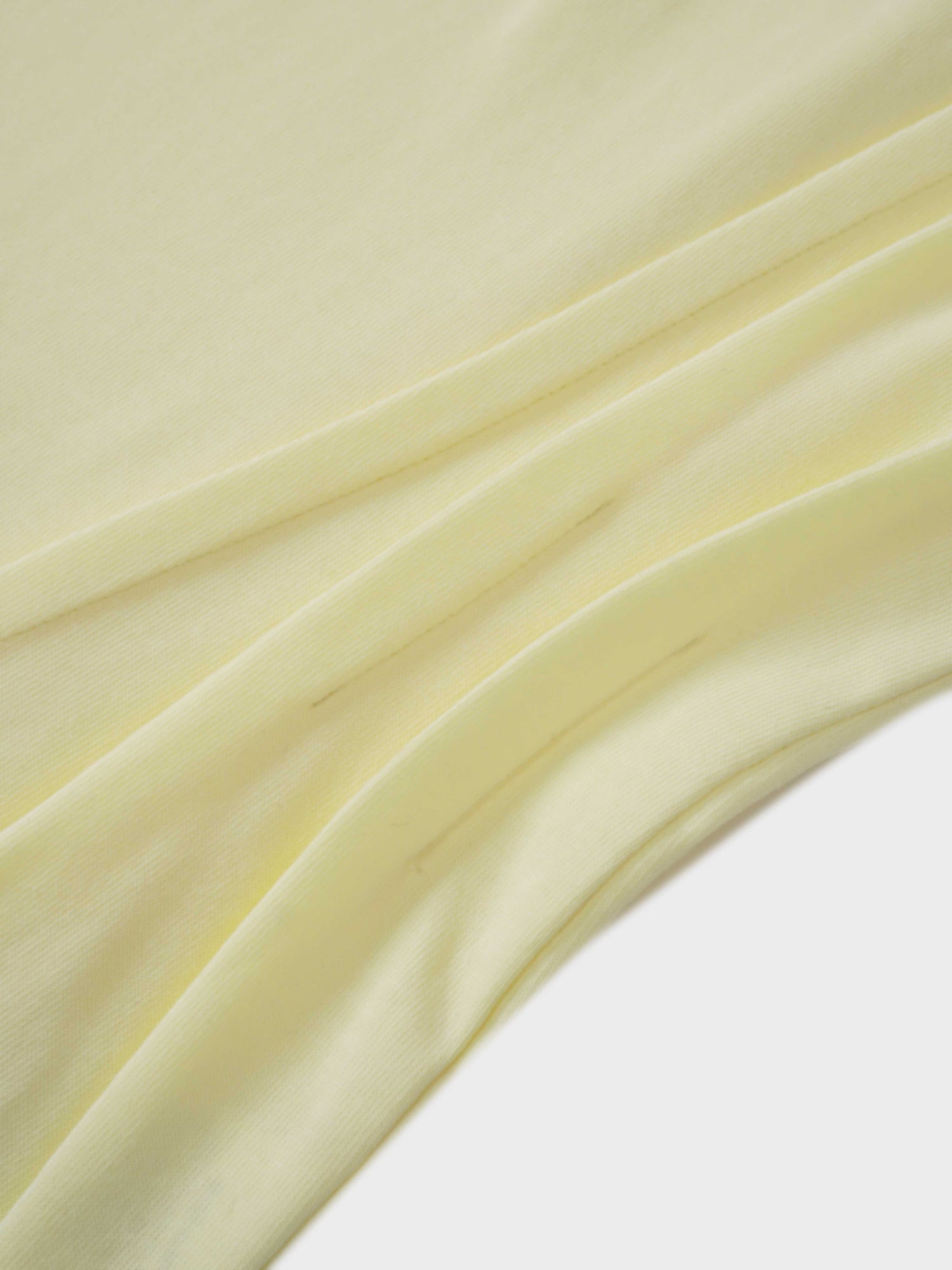 Pleat Seam T-shirt-Butter Yellow
