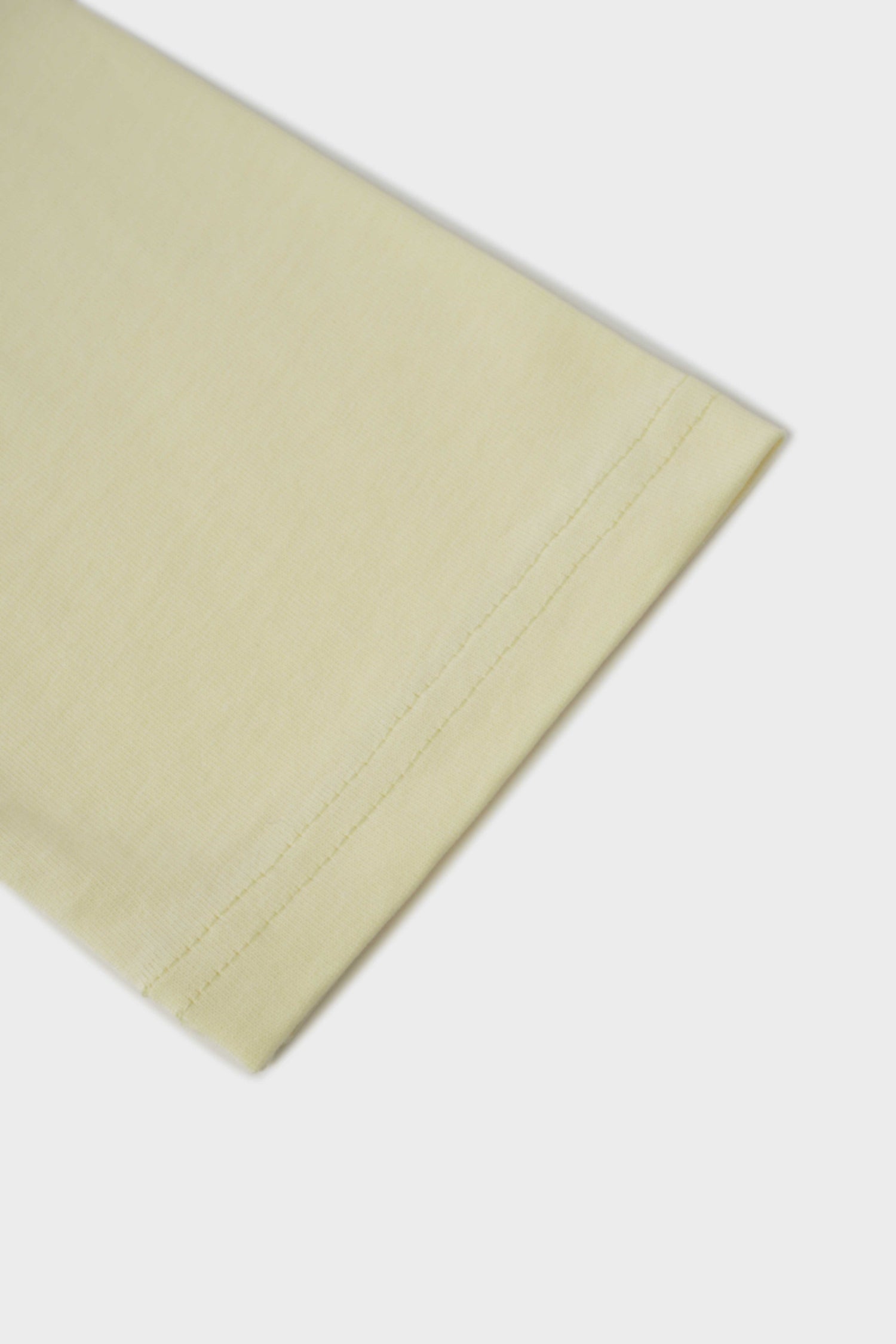 Pleat Seam T-shirt-Butter Yellow