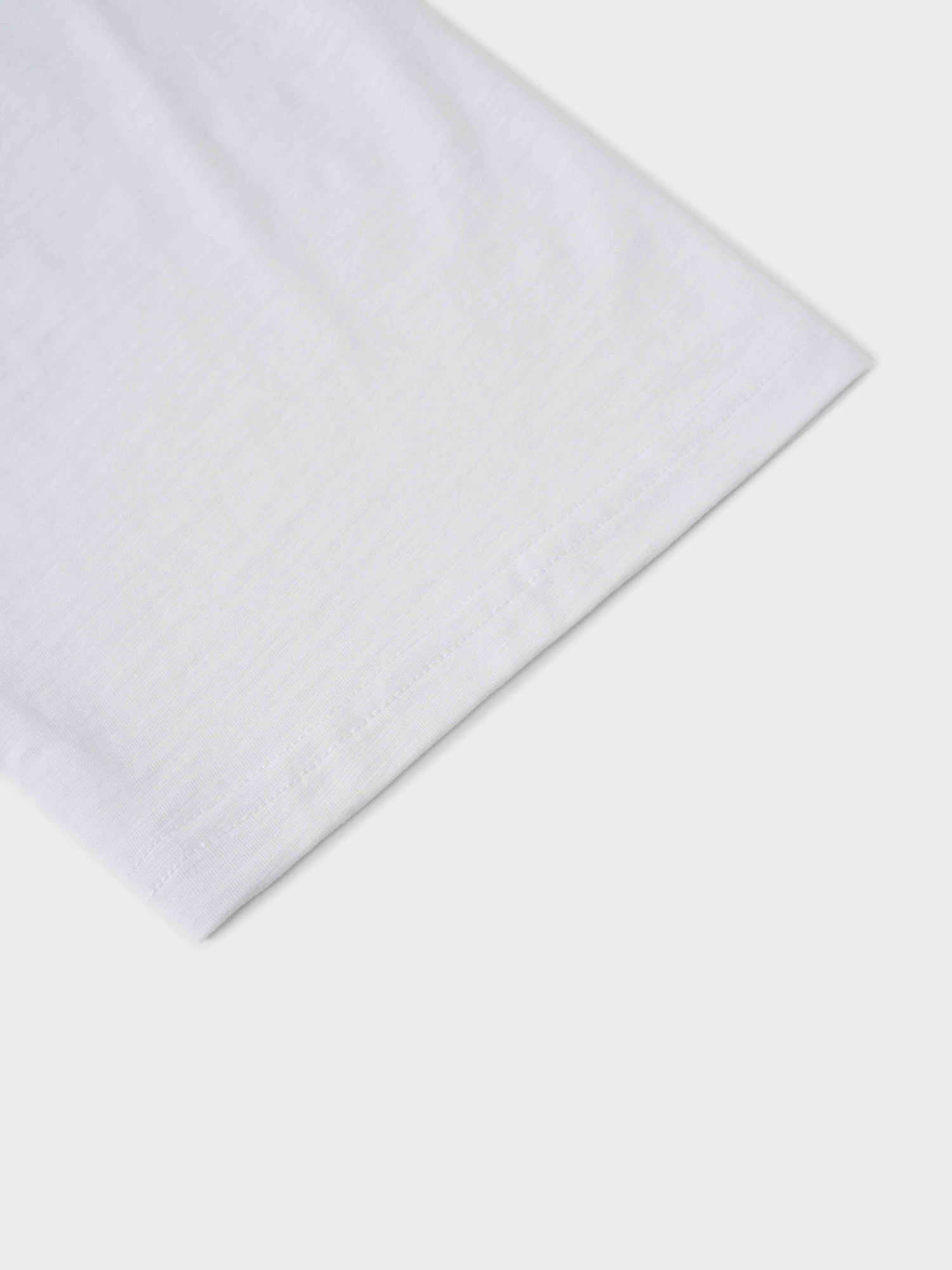 Floral Motif Oversized Tee-Blue