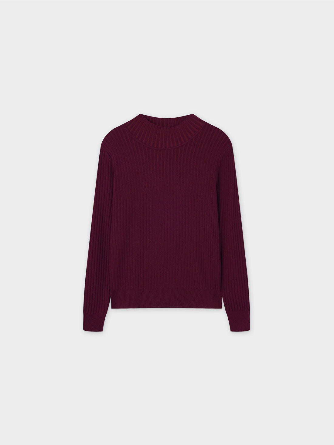 Side Snap Sweater-Burgundy