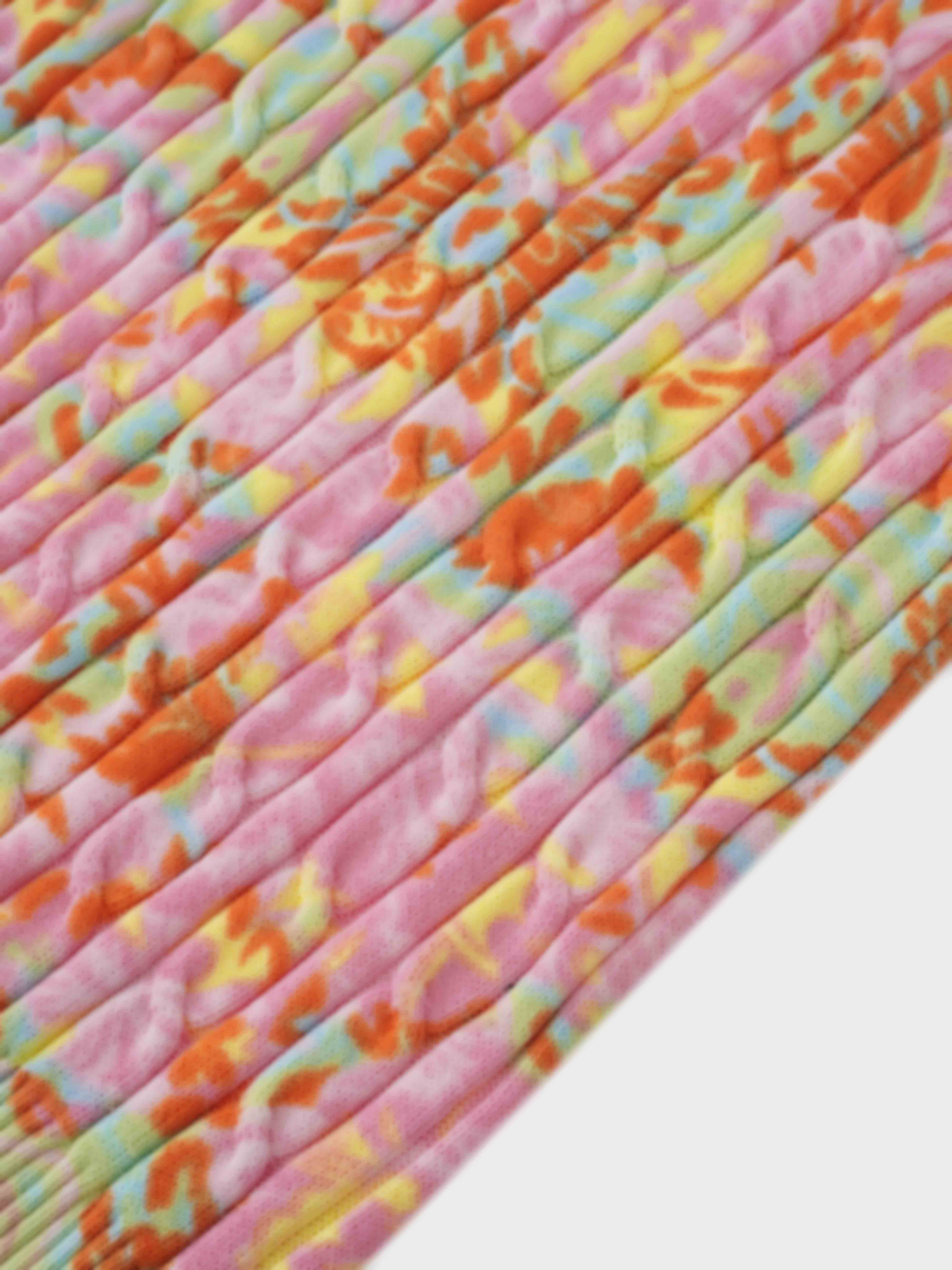 Printed Cable Sweater-Multi Color