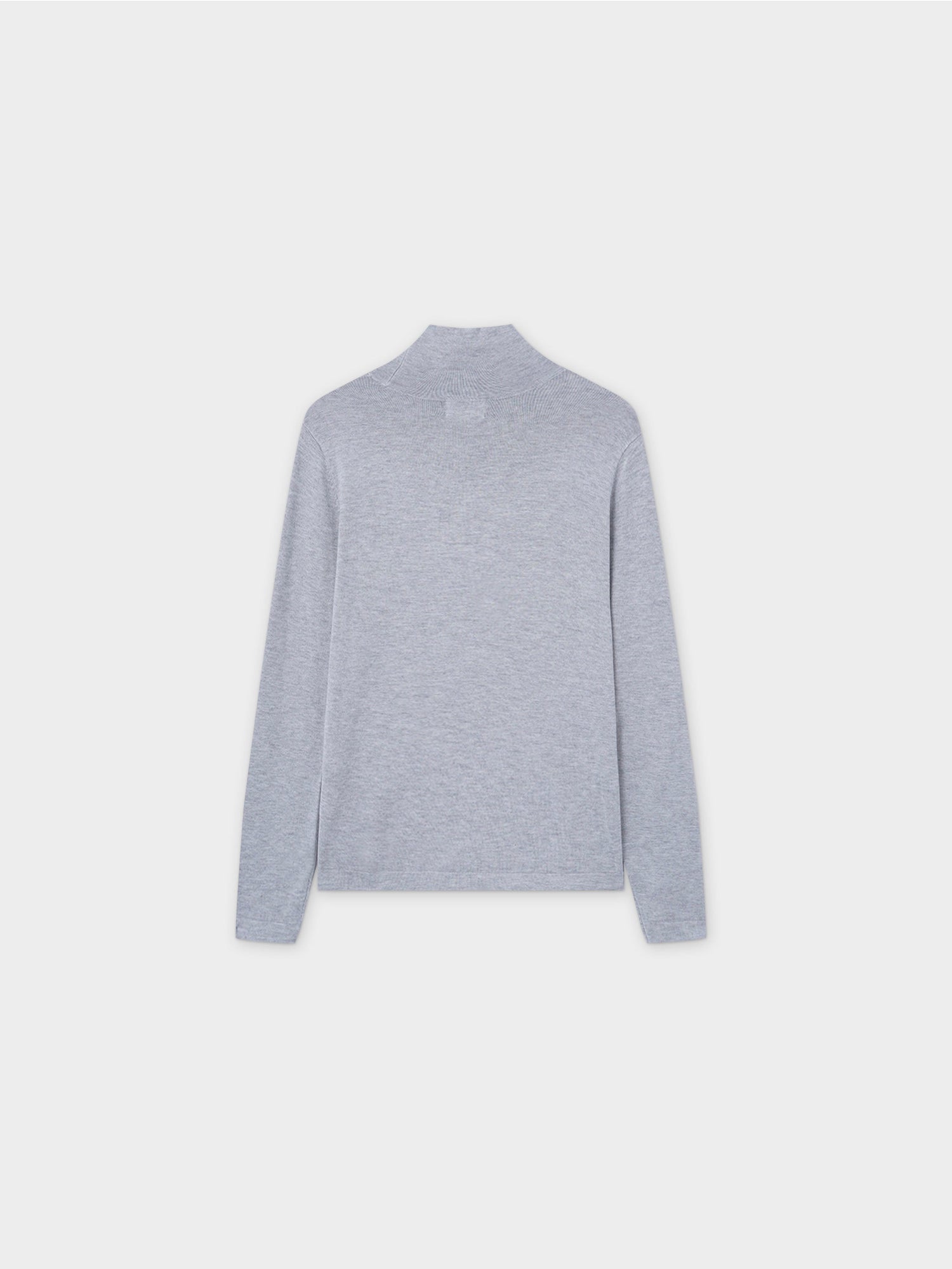 Knit Turtleneck-Light Grey